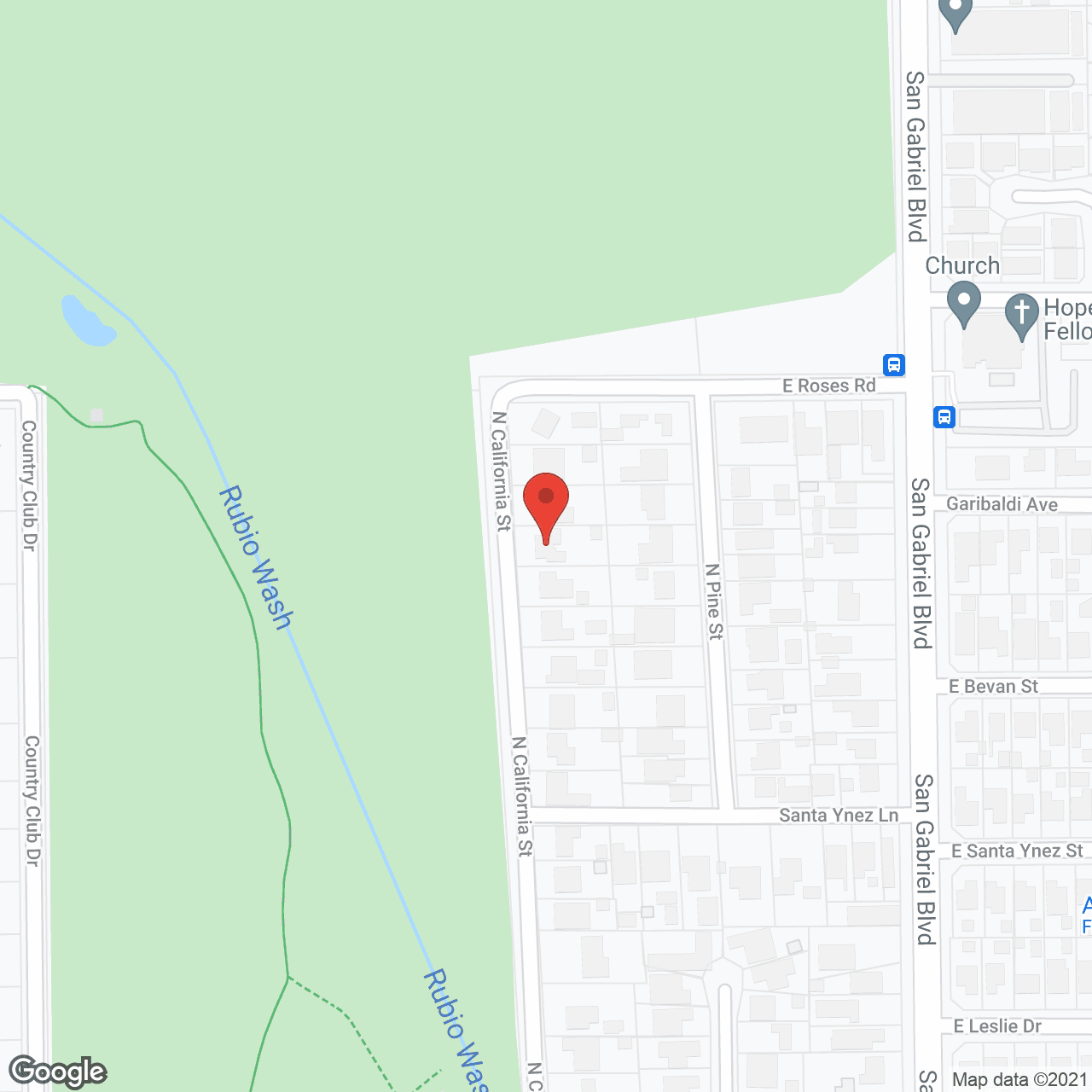 Map of the neighborhood around Golden Road Assisted Living