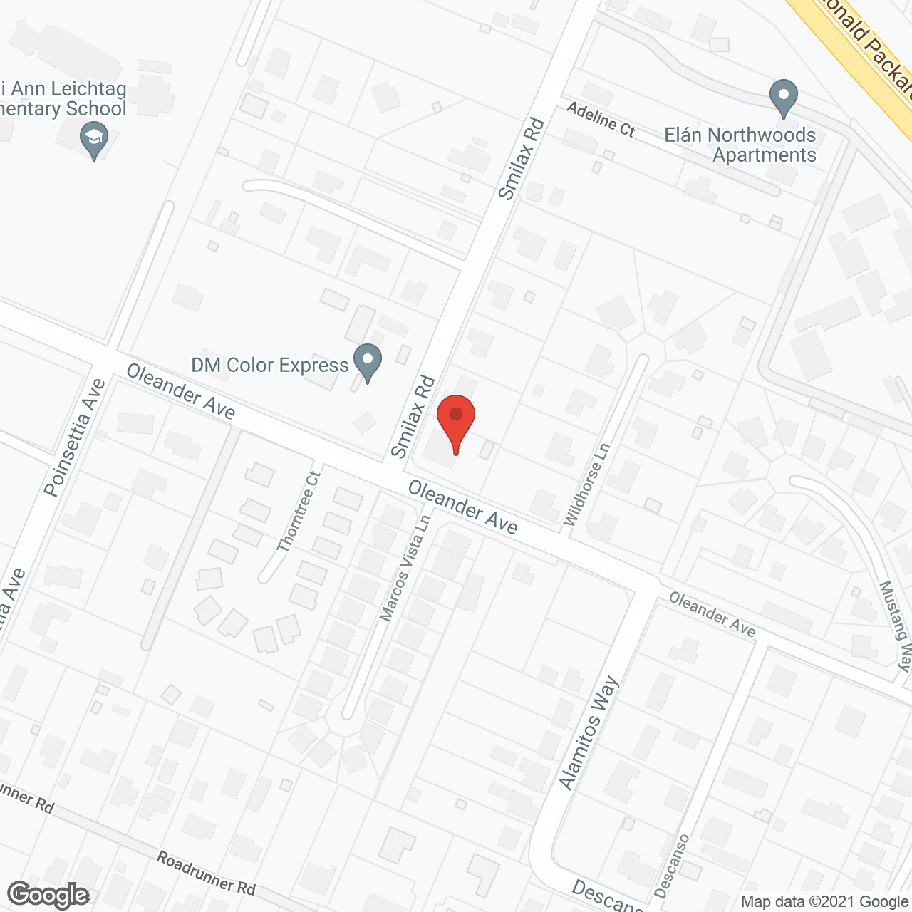 Map of the neighborhood around Summer Hill Rest Home II