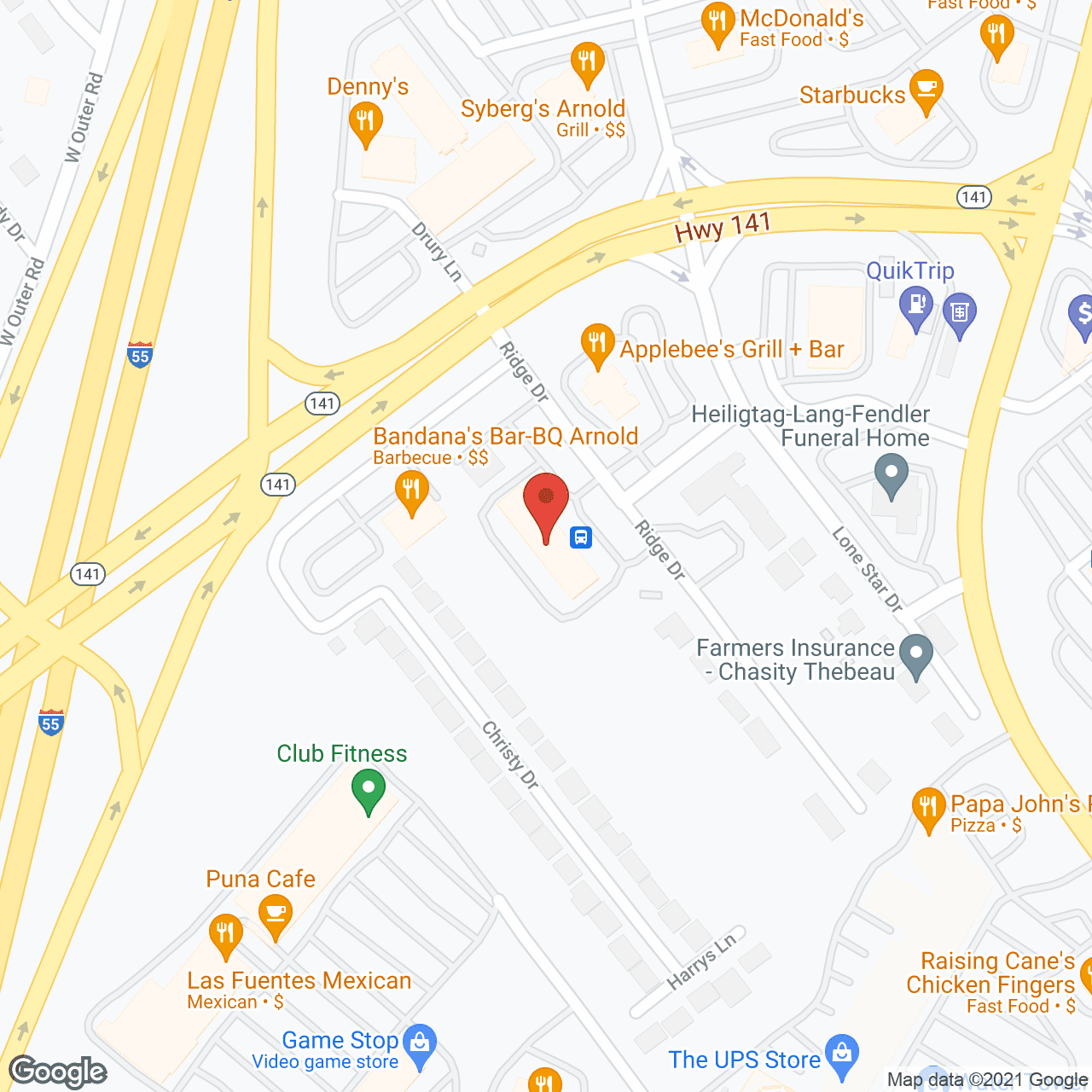 Map of the neighborhood around Rosemont Senior Living Centre
