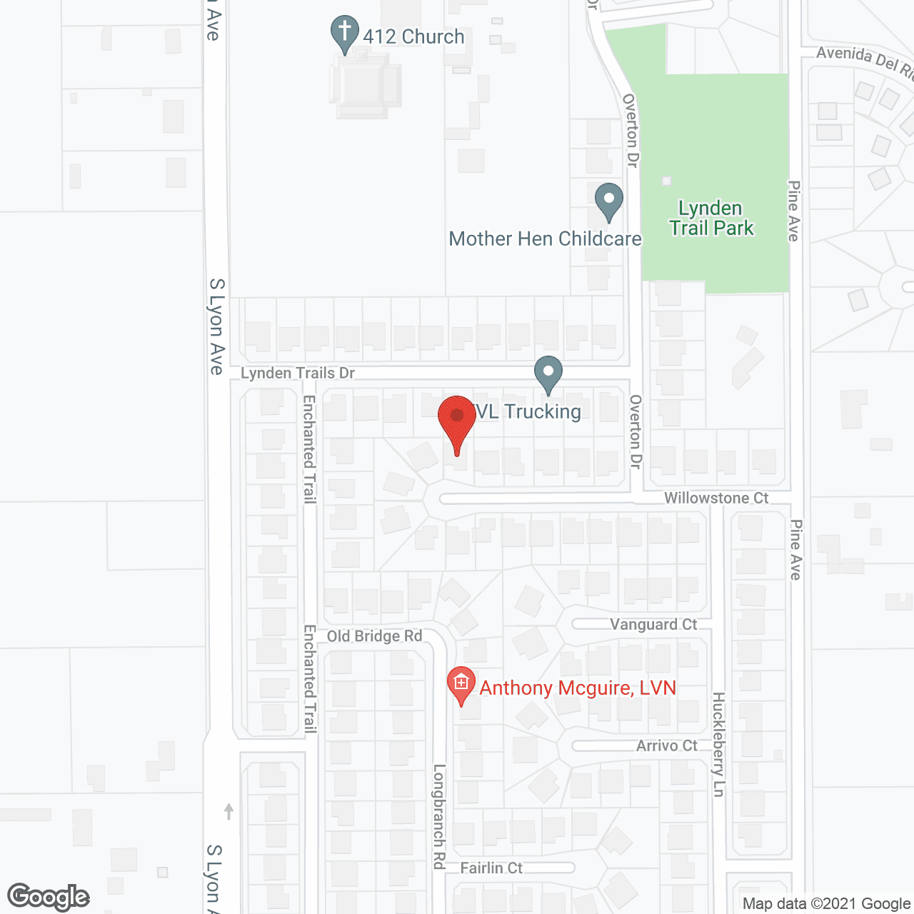Map of the neighborhood around Corazon Villas