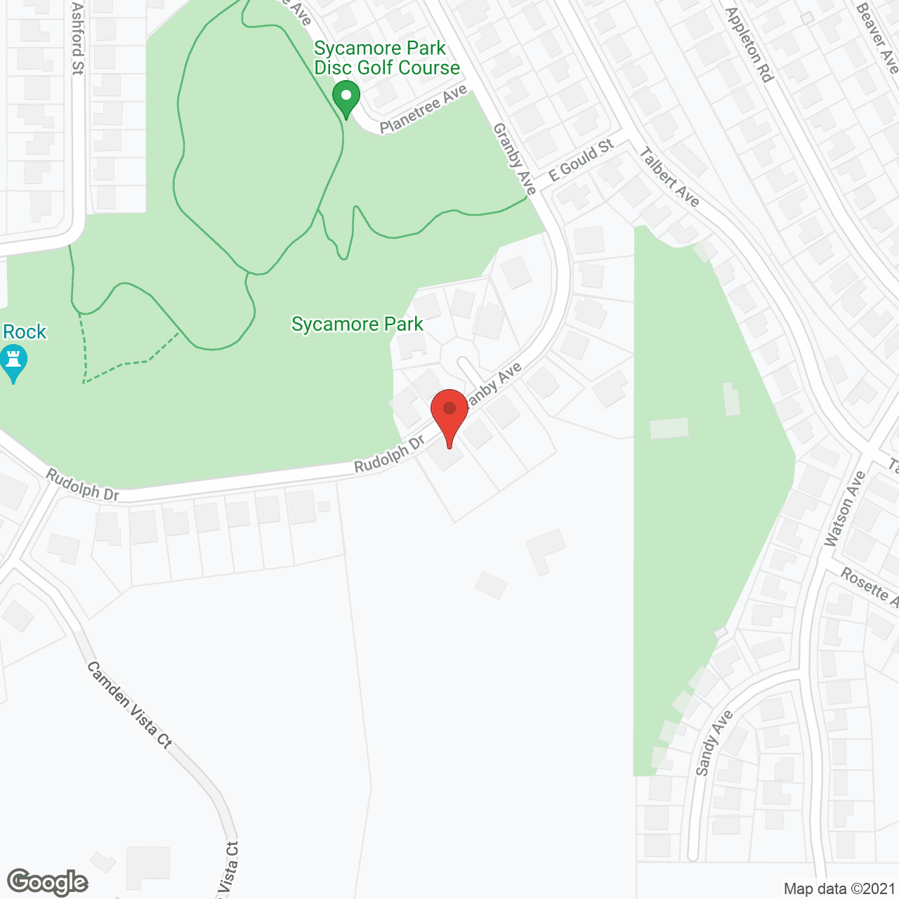 Map of the neighborhood around Alta Vista