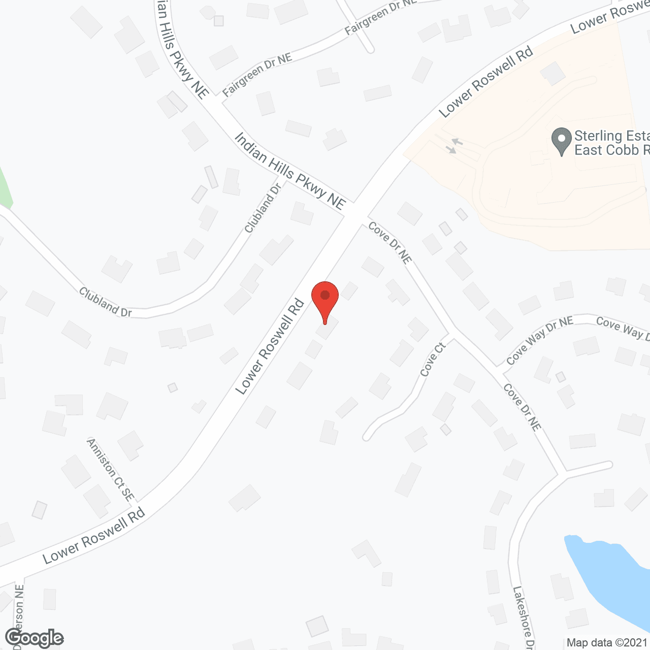 Map of the neighborhood around Trinity Care Home of Marietta