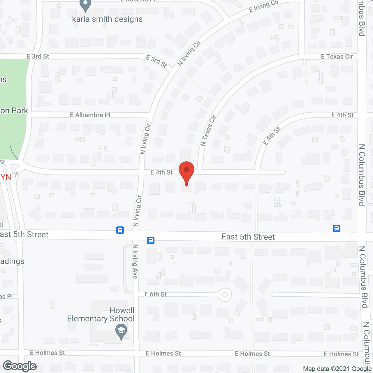 Map of the neighborhood around Comfort Home Adult Care