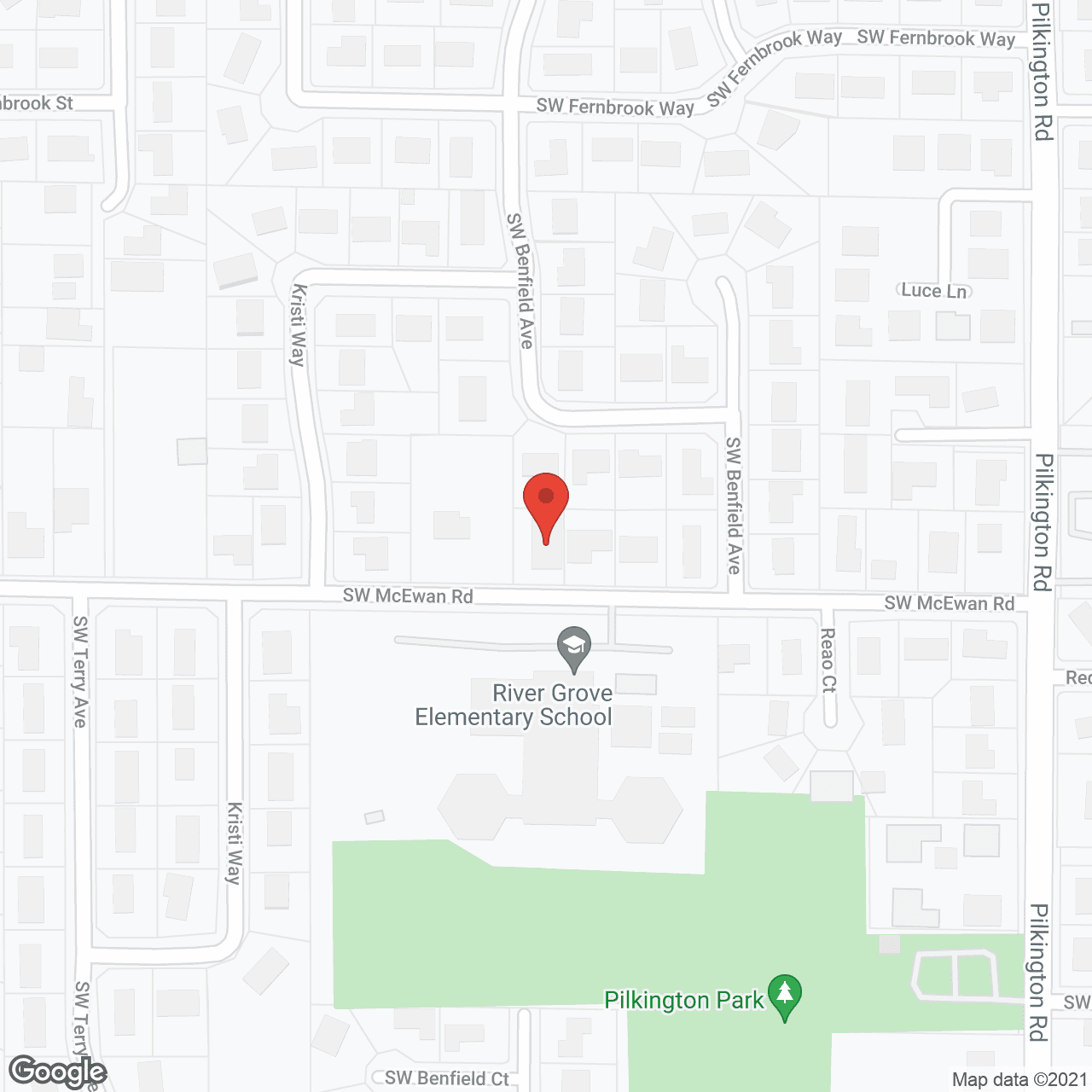 Map of the neighborhood around Angela Adult Care Home