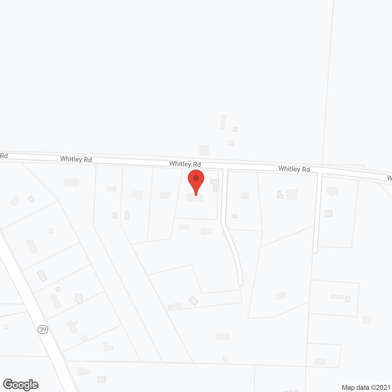 Map of the neighborhood around Barbara's Whitley Road Group Home