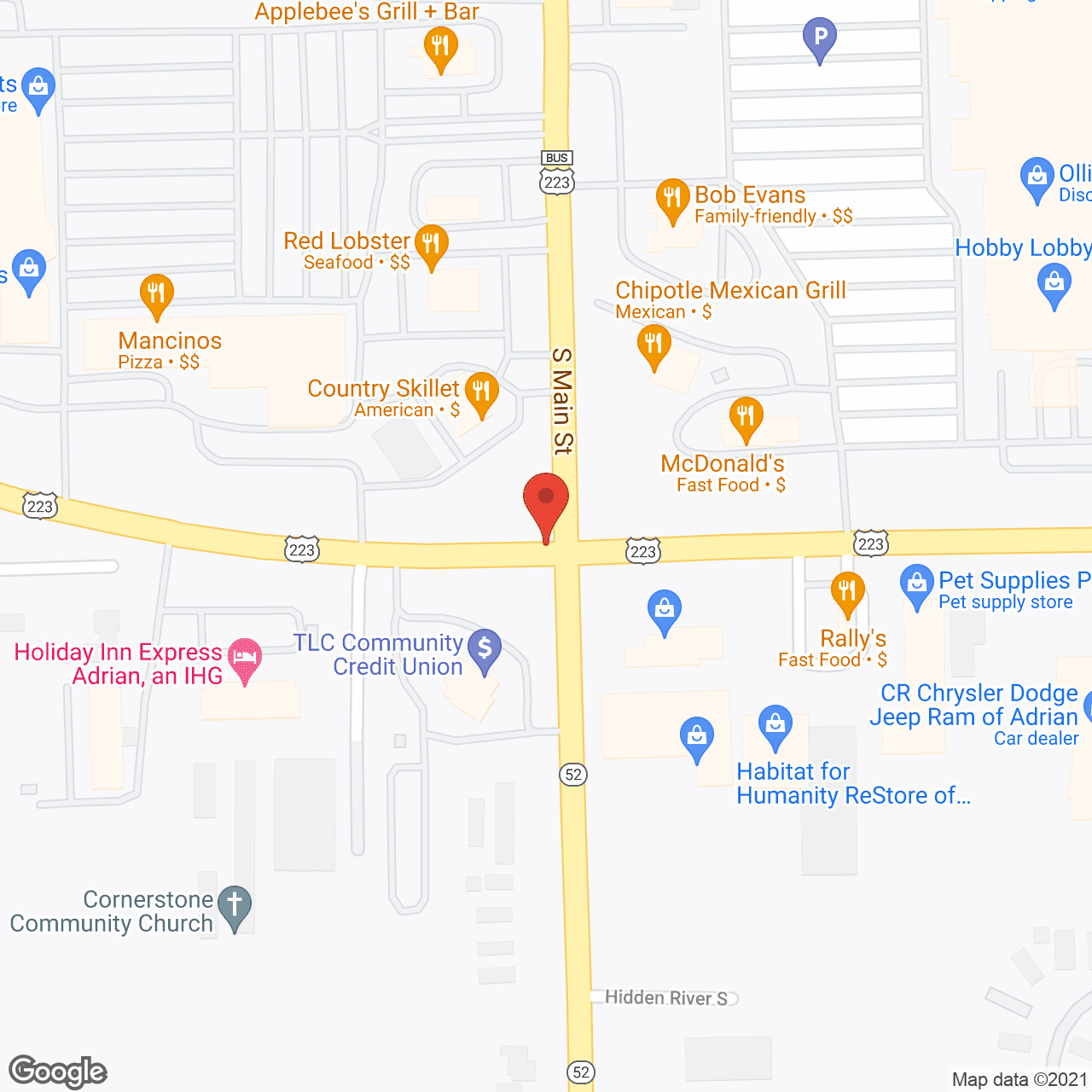 Map of the neighborhood around Stratford Place Apartments