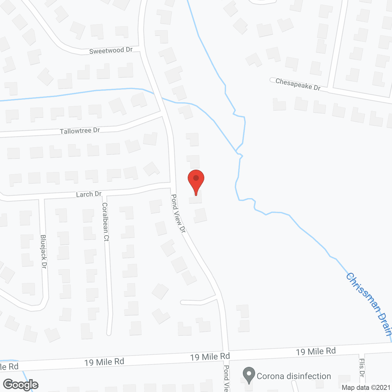 Map of the neighborhood around Peace and Joy Residential Home