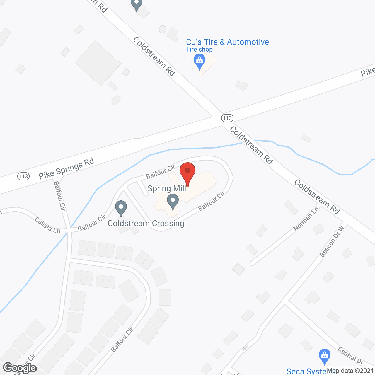 Spring Mill Senior Living in google map