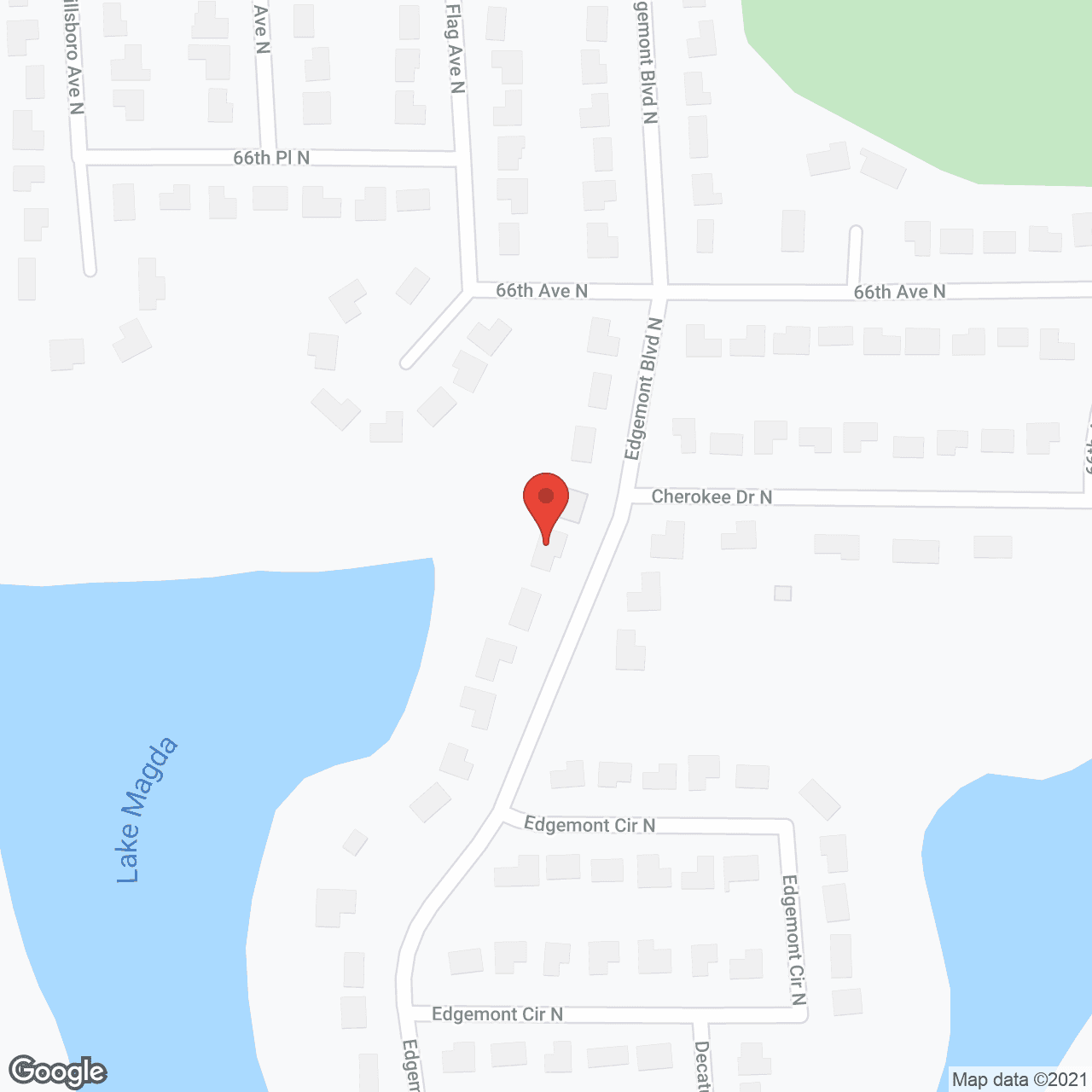 Map of the neighborhood around Hope's Residence