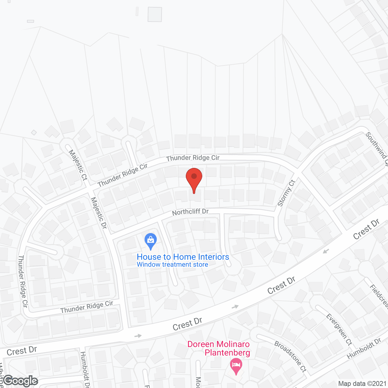 Map of the neighborhood around Prestige Environs