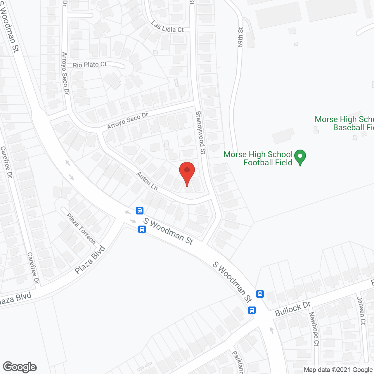 Map of the neighborhood around St. Joseph Divine Care