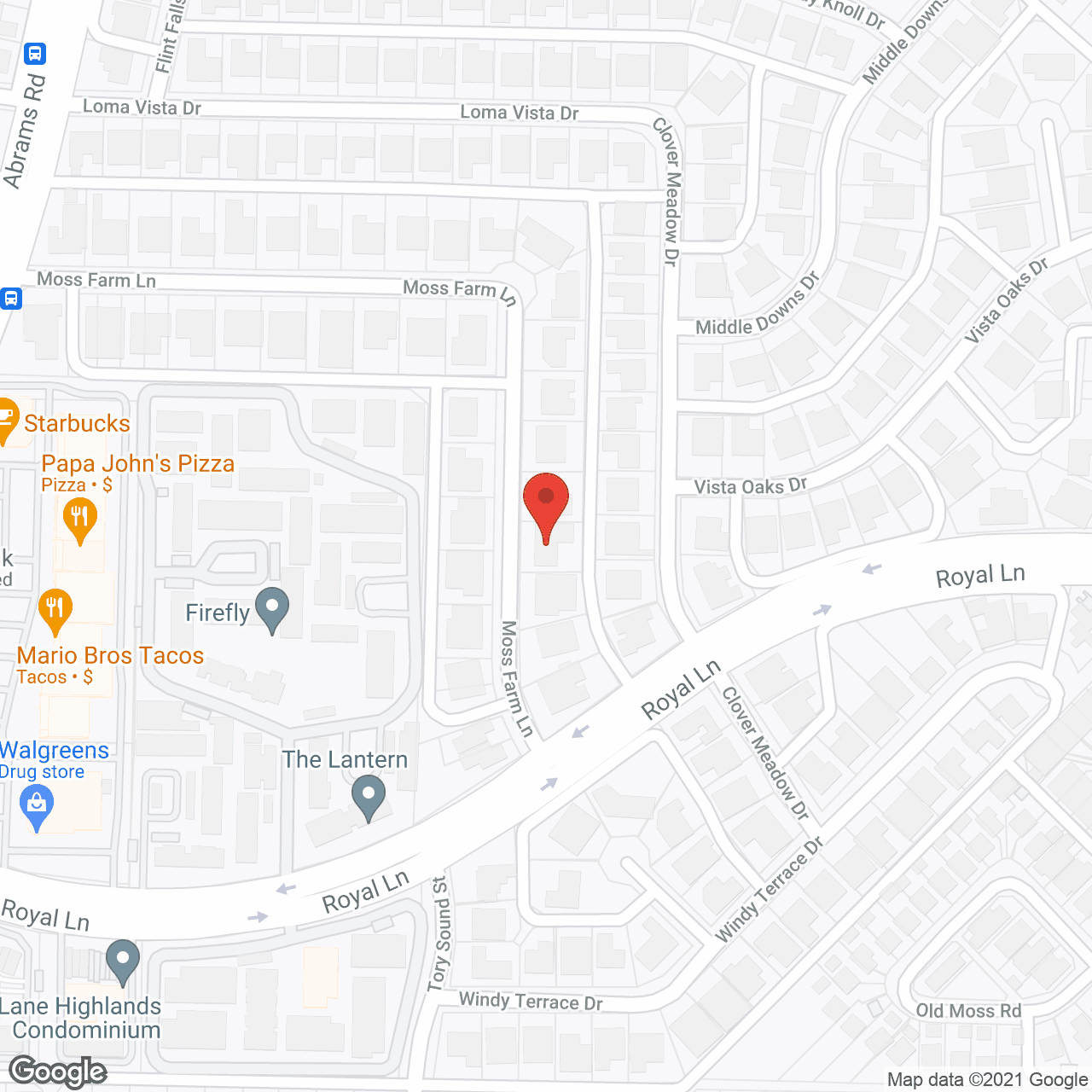 Map of the neighborhood around Chandler Way Assisted Living