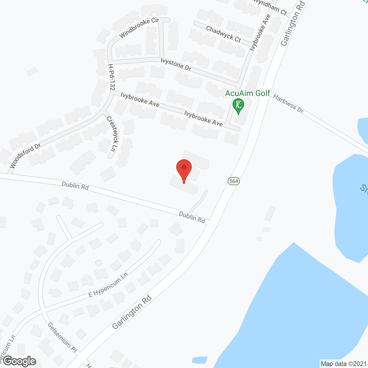Map of the neighborhood around Greenville Glen