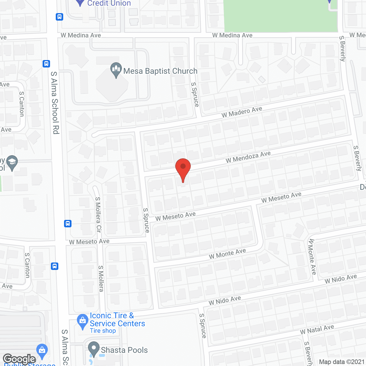 Map of the neighborhood around Ibransie Loving Care Home