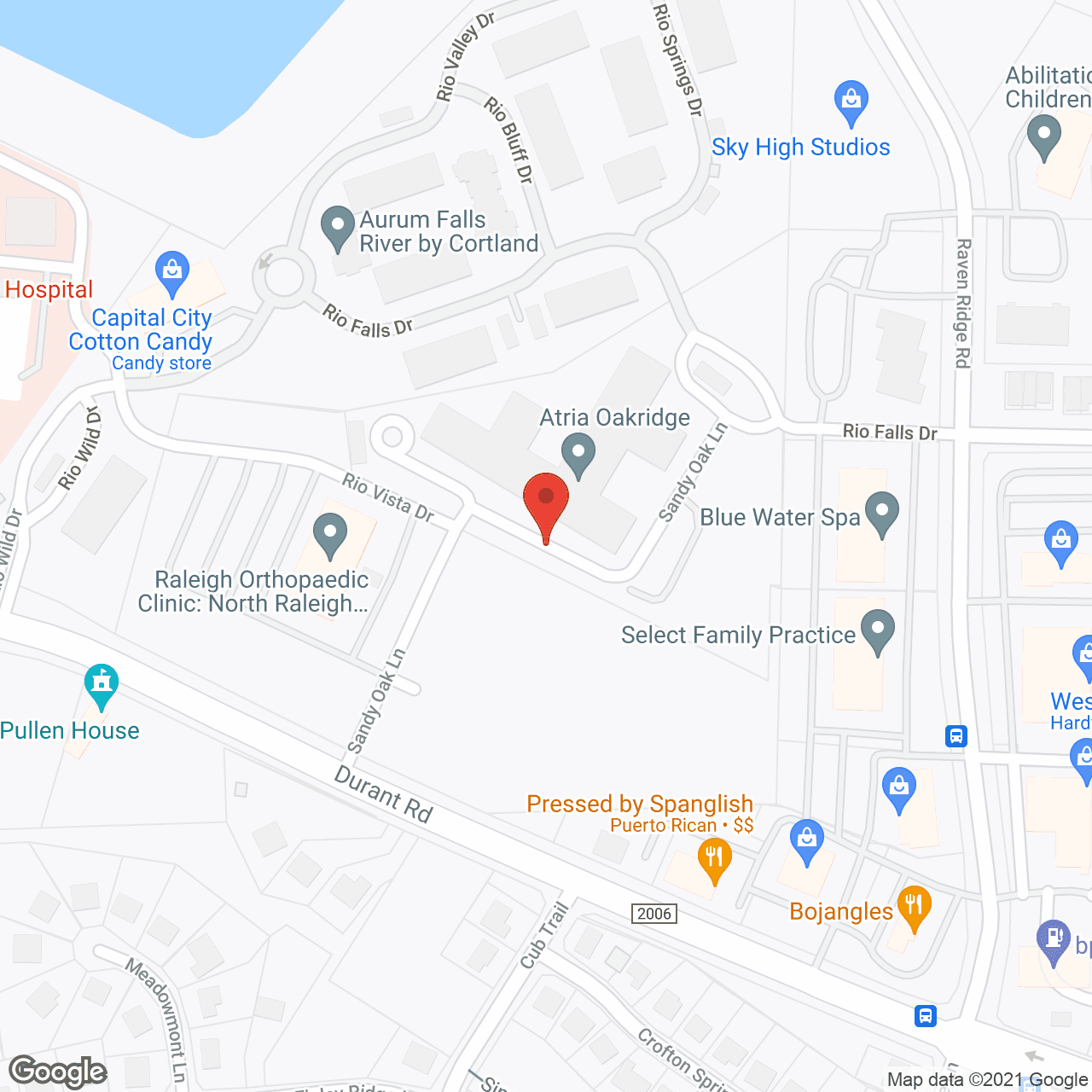 Atria Oakridge in google map