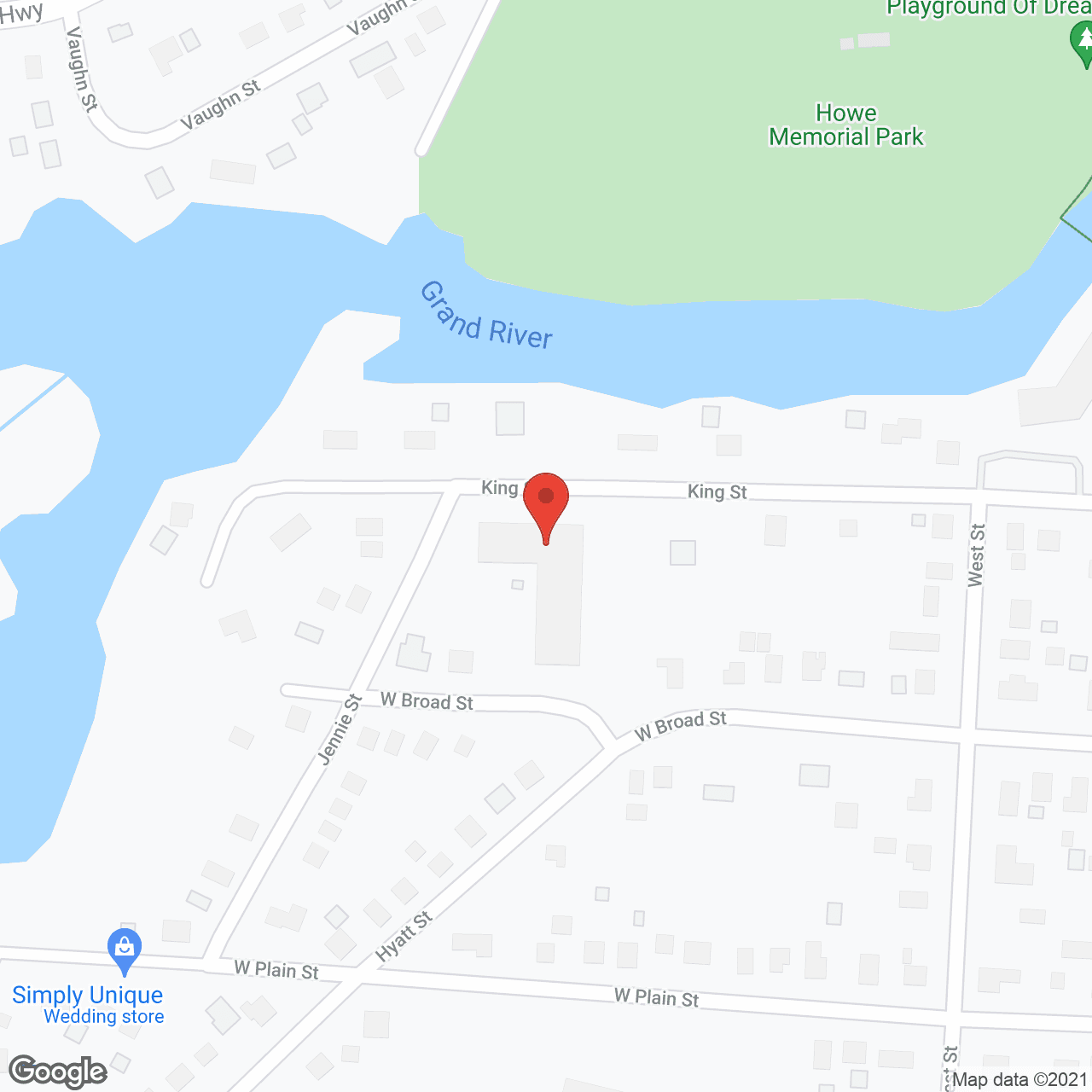 Map of the neighborhood around Kingston Place Apartments