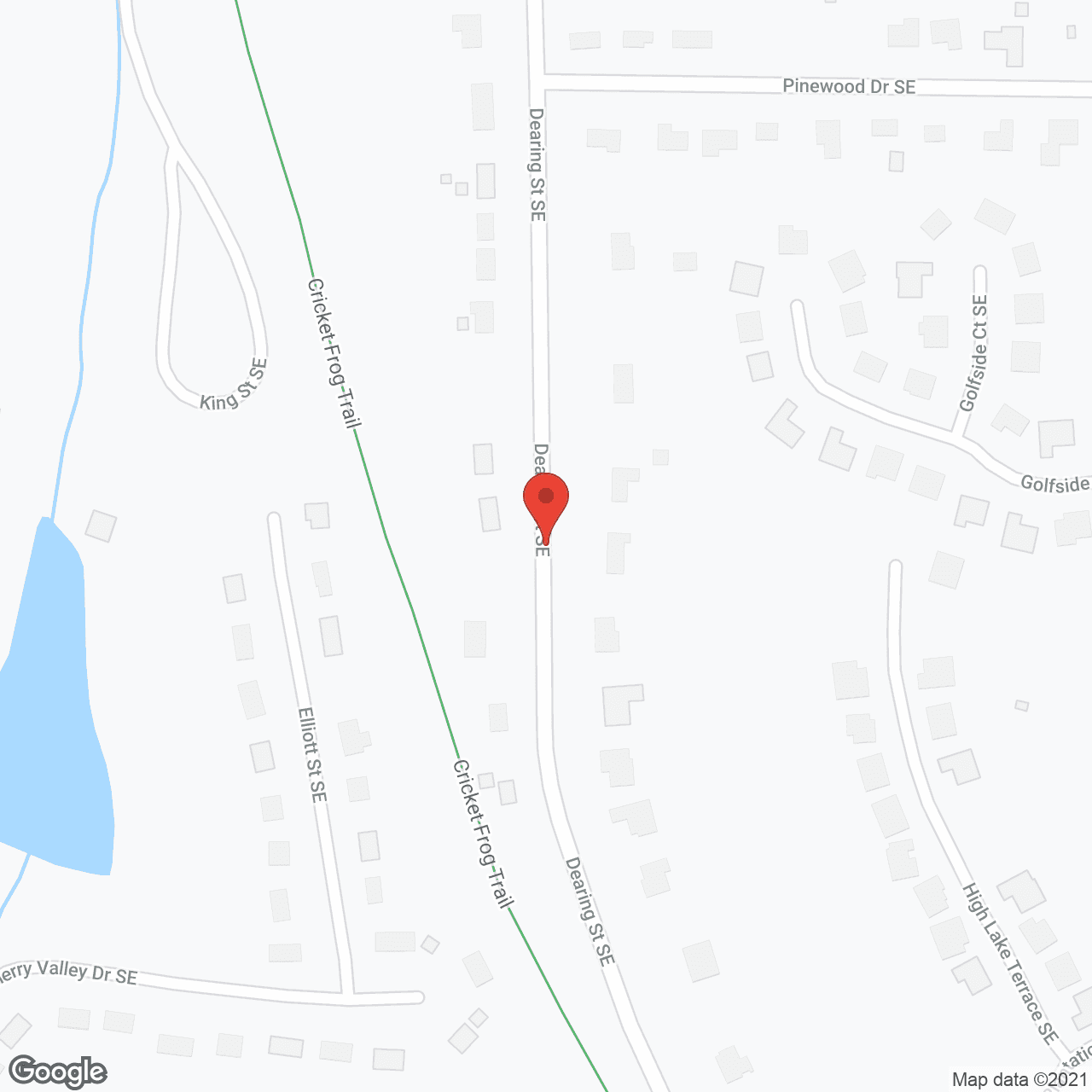 Map of the neighborhood around Benton House of Covington