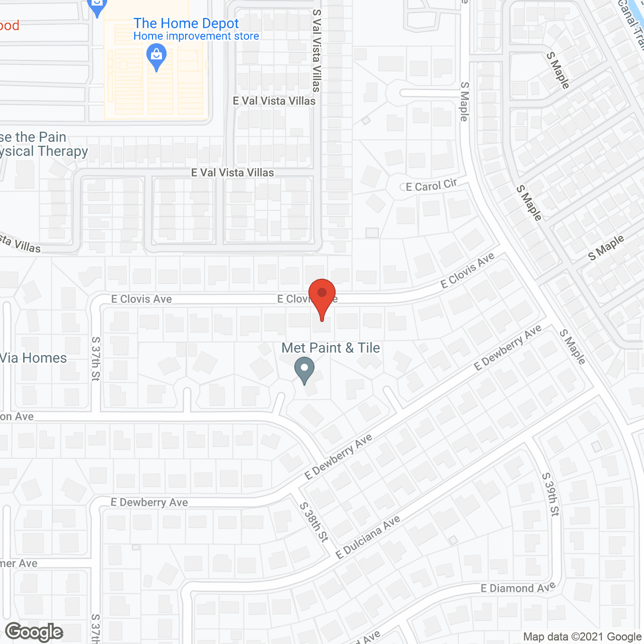 Map of the neighborhood around Morning Glory Care Home