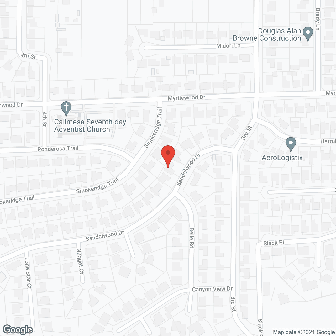 Map of the neighborhood around La Joya De La Reina