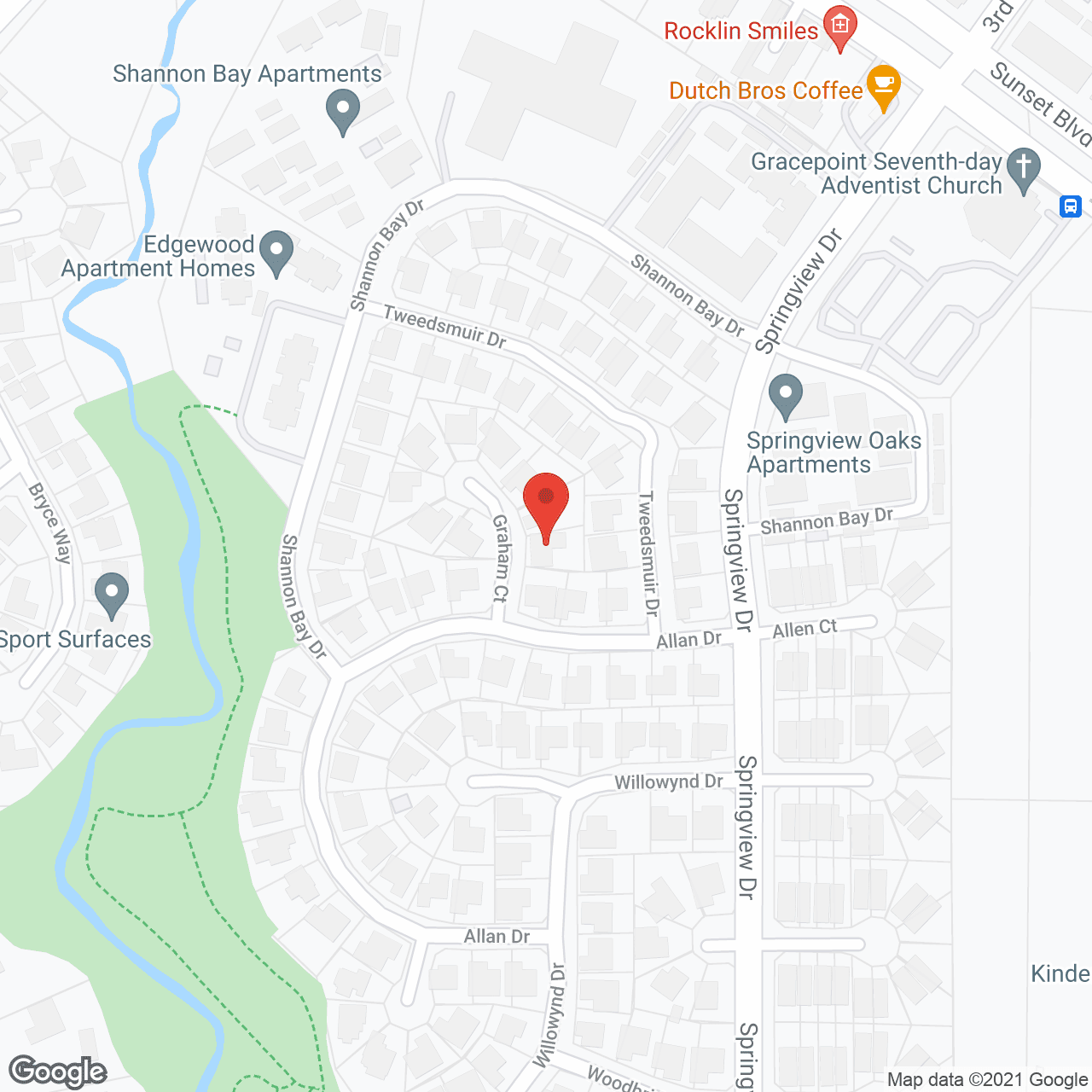 Map of the neighborhood around Graham Court Villa
