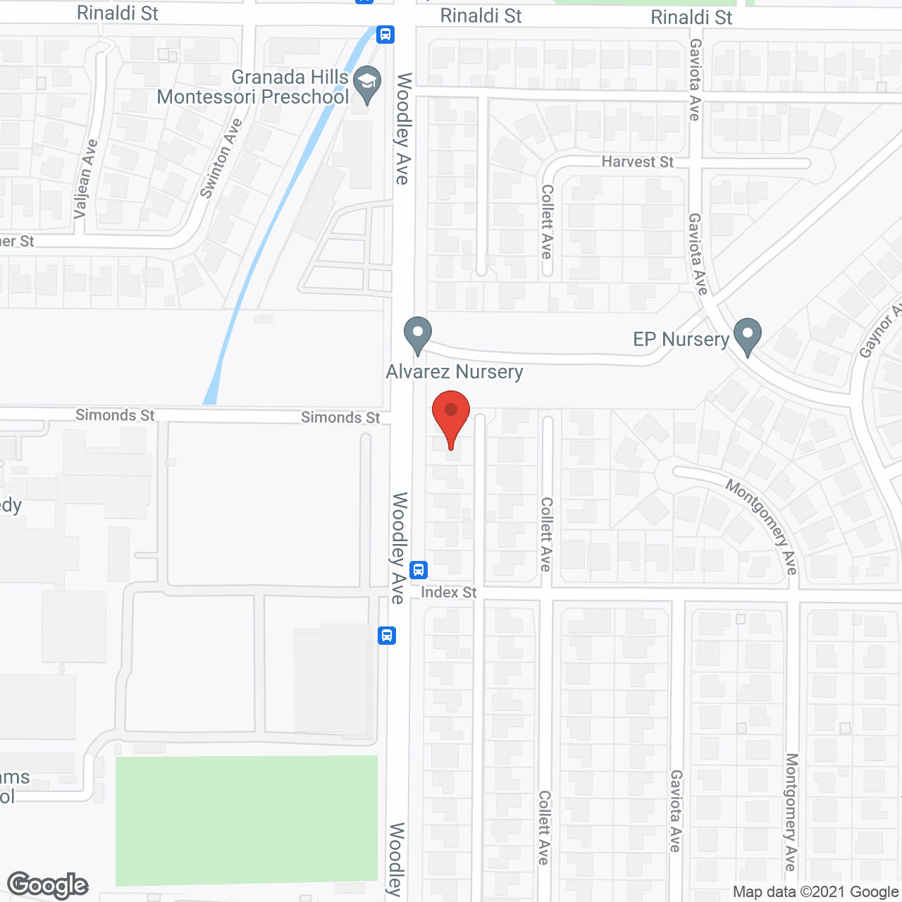 Map of the neighborhood around Gloria's Care Villa, Inc