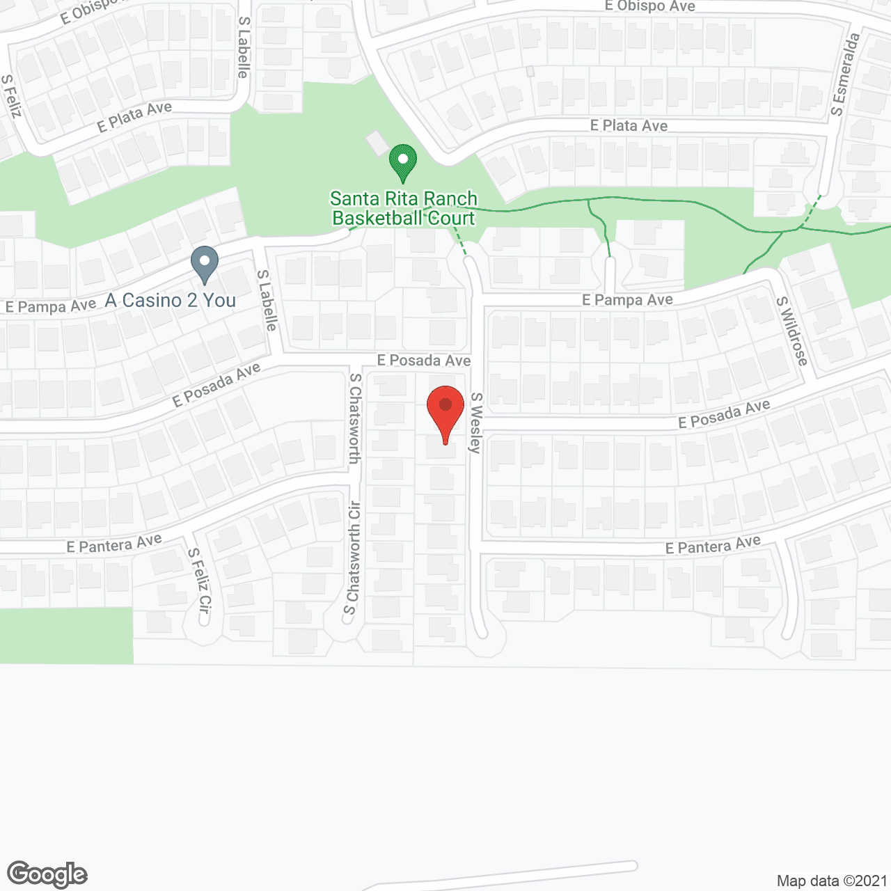 Map of the neighborhood around Wesley Home Care