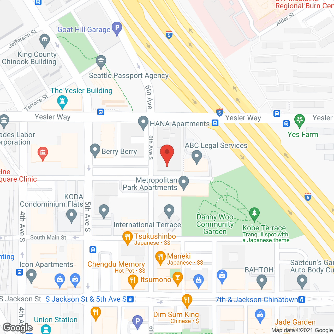 Map of the neighborhood around The Terrace Apartments