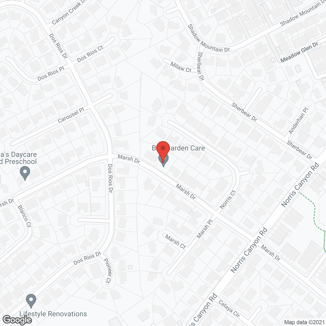 Map of the neighborhood around Carolina Living