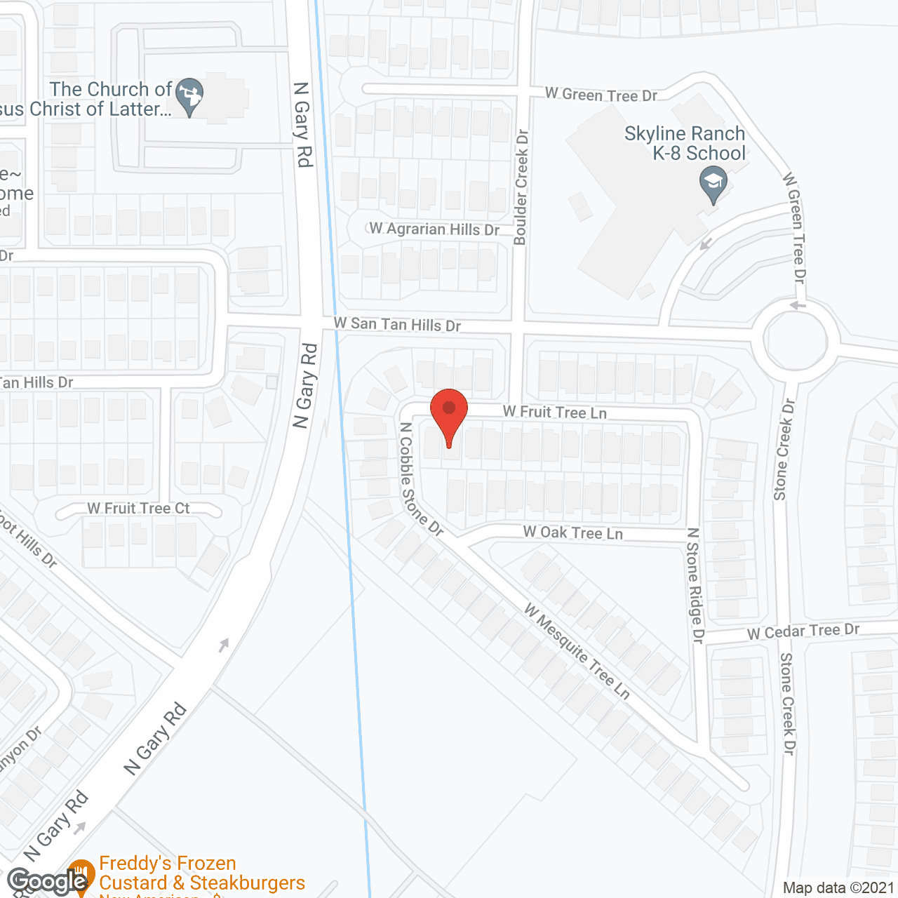 Map of the neighborhood around Everlasting Assisted Living
