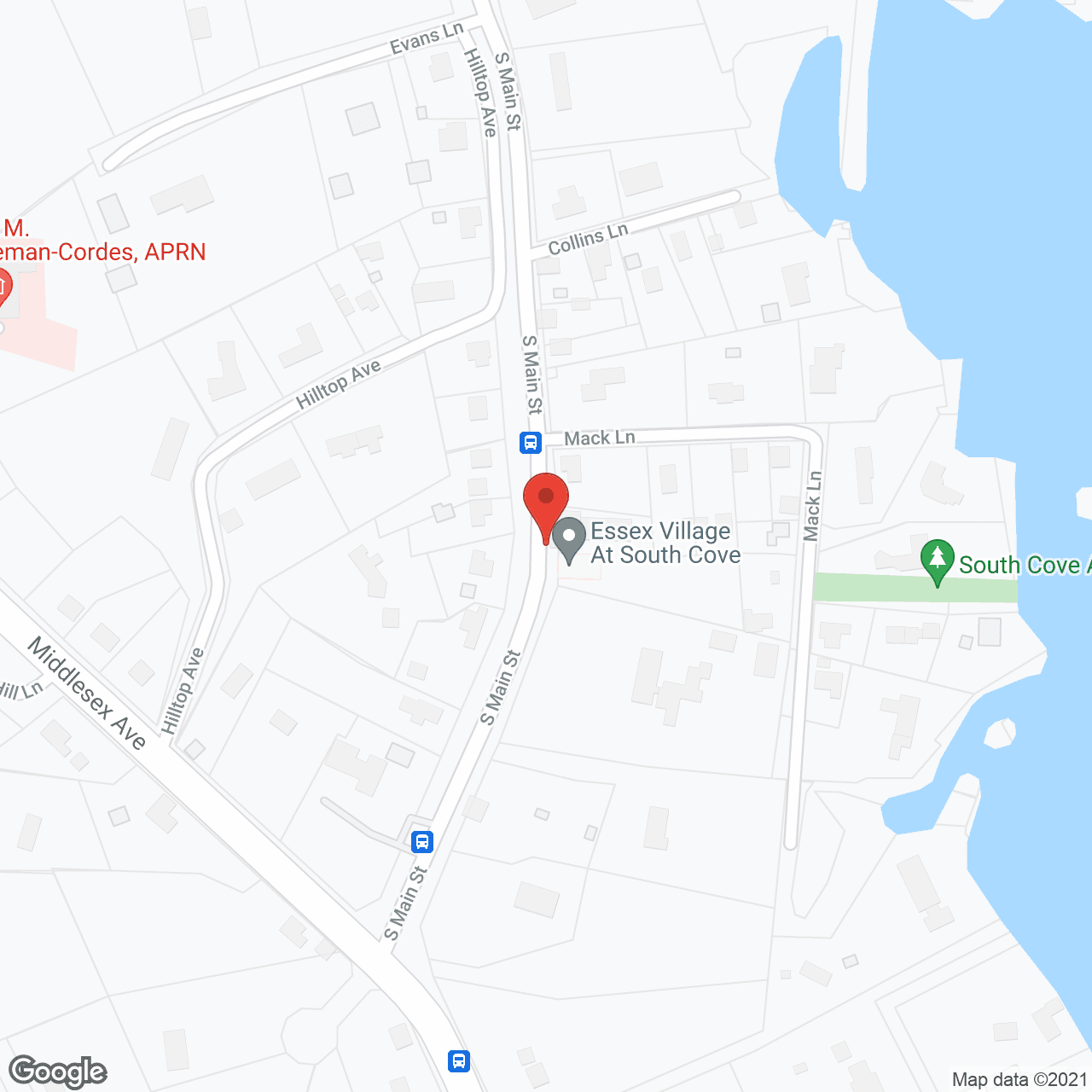 Map of the neighborhood around Essex Village Manor