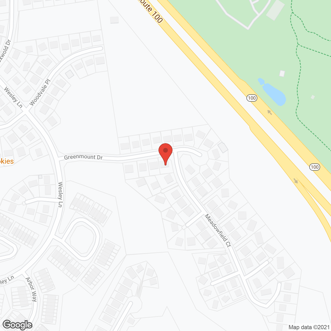 Map of the neighborhood around Angels Alert III