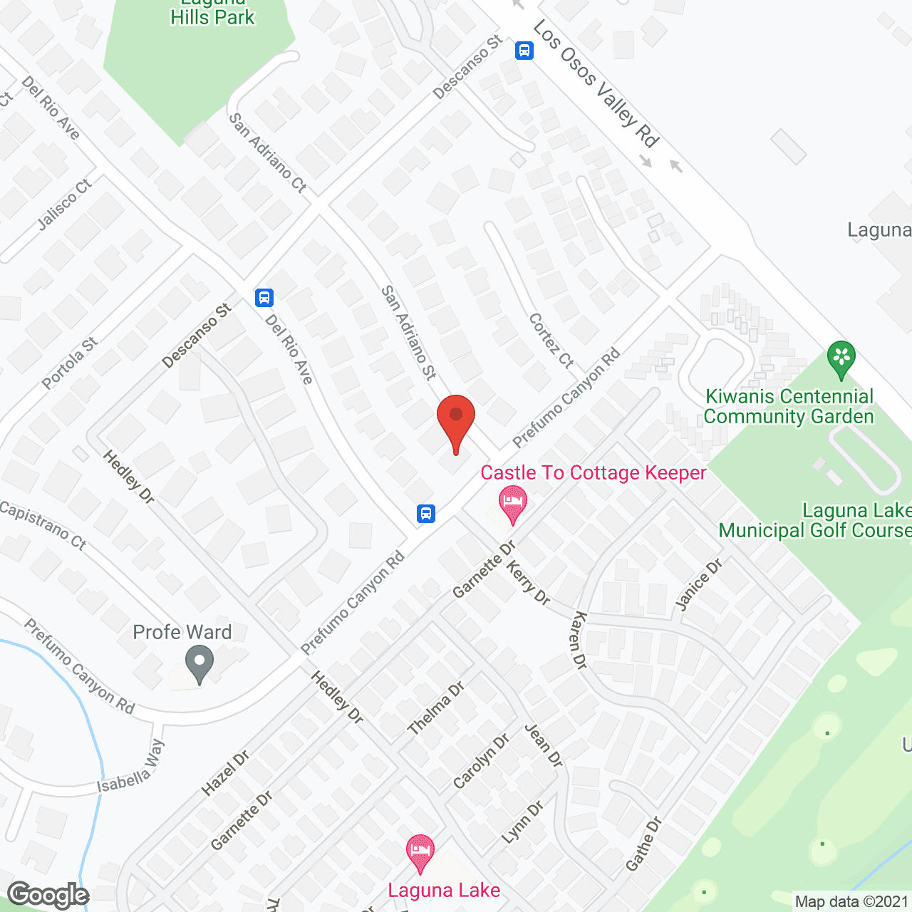 Map of the neighborhood around Sunrise RCFE 3