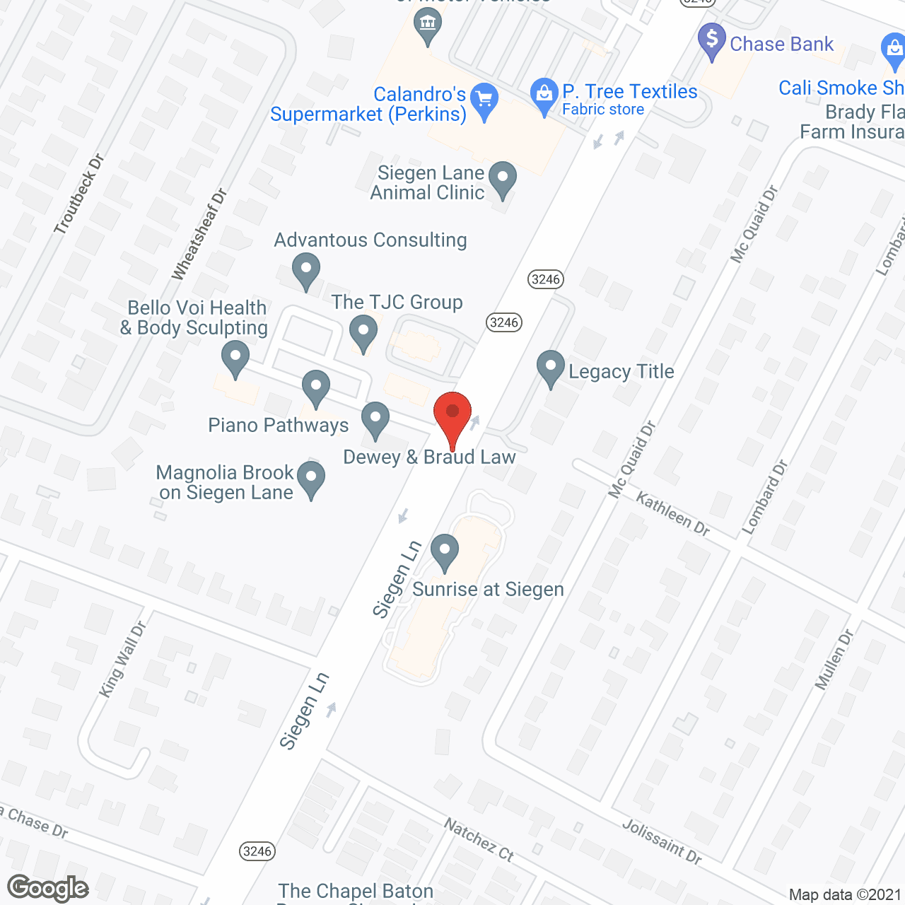 Map of the neighborhood around Sunrise at Siegen