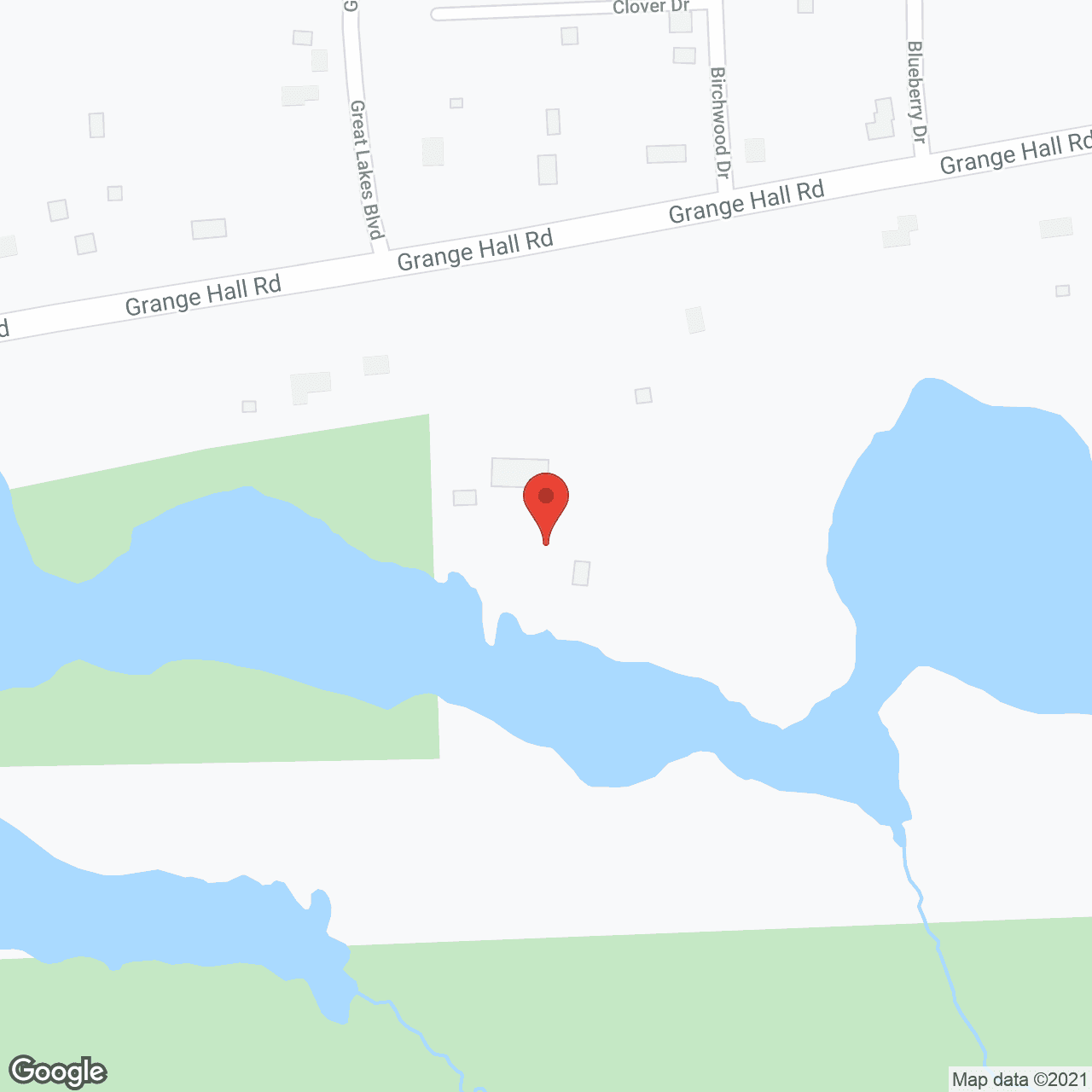 Map of the neighborhood around Jean's Lakeside View