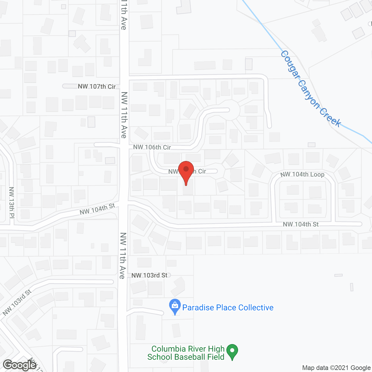 Map of the neighborhood around Harmony Adult Care Home