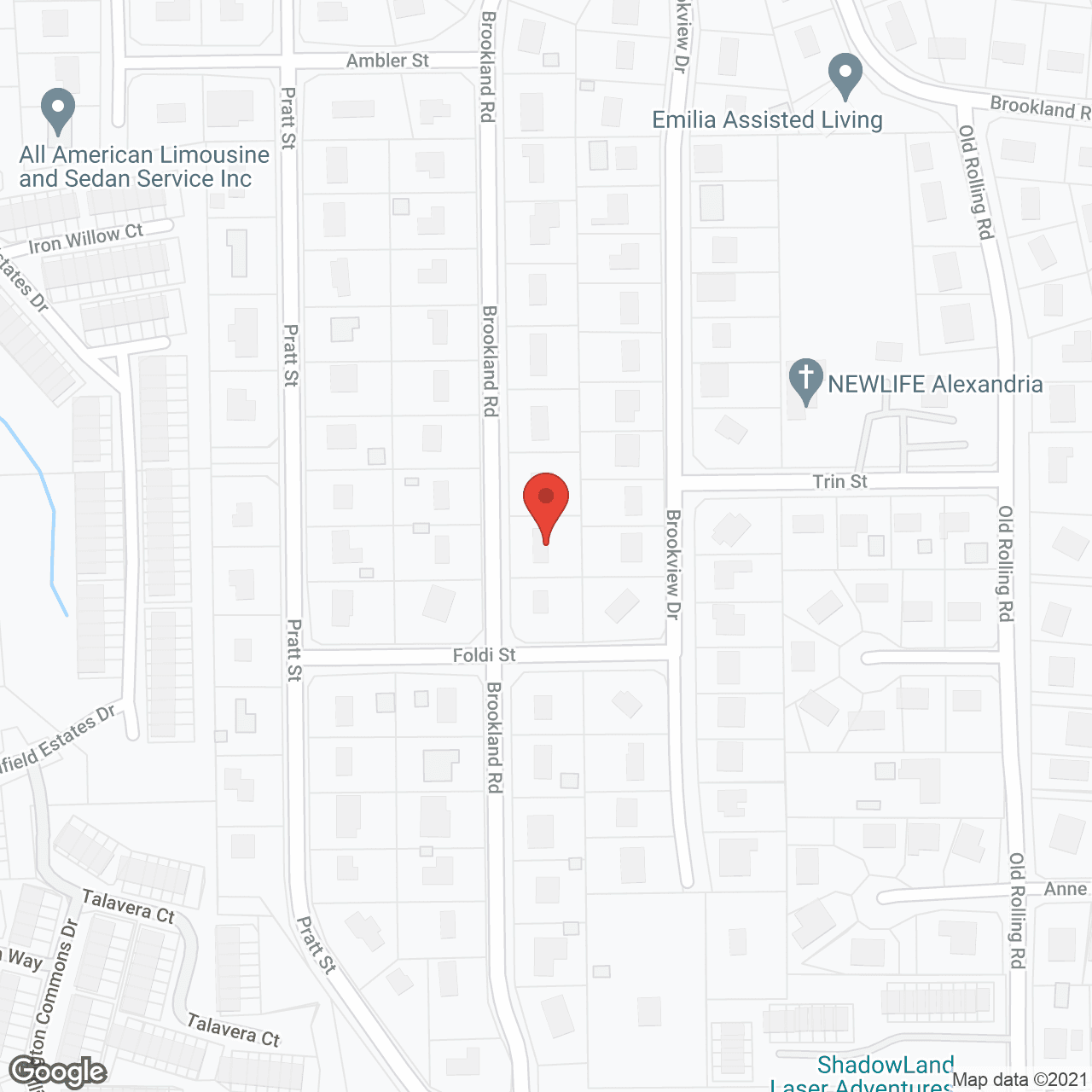 Map of the neighborhood around Mickey Home Care