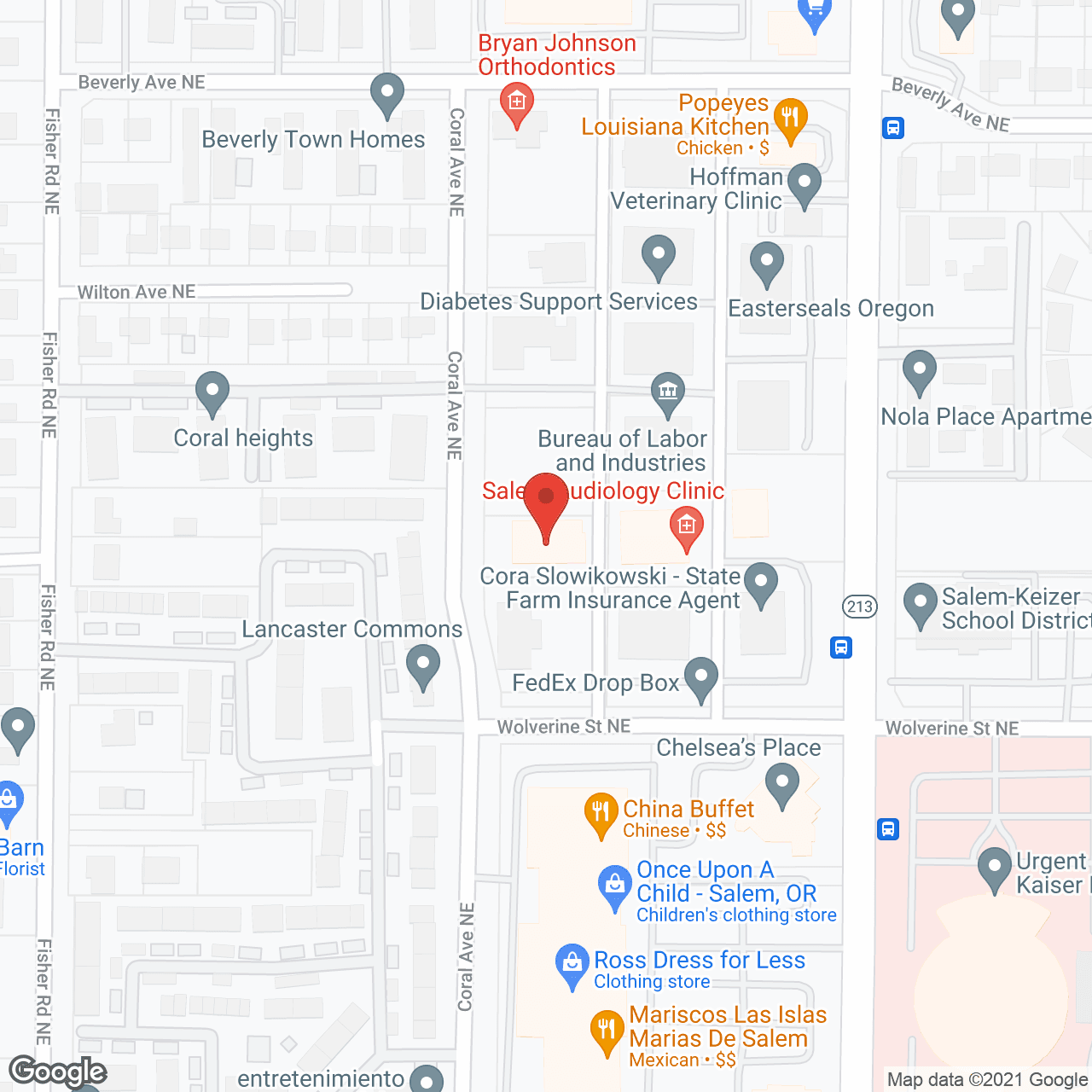 Map of the neighborhood around Reflections Memory Care