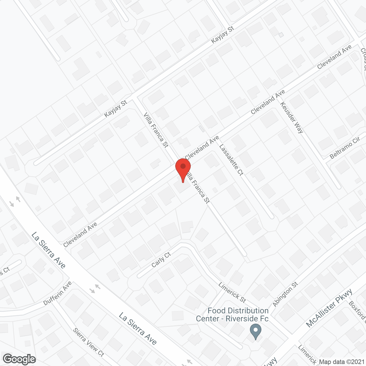 Map of the neighborhood around Autumn Hill