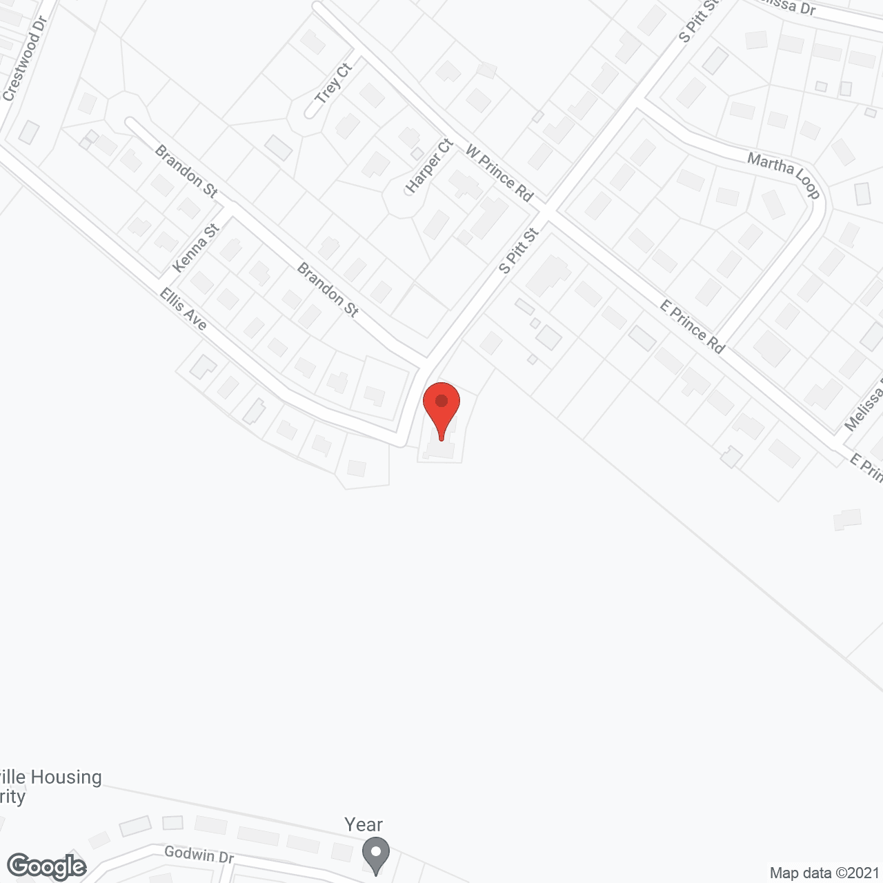 Map of the neighborhood around The Veranda