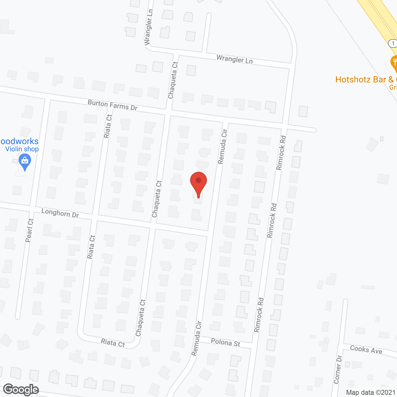 Map of the neighborhood around Golden Swan