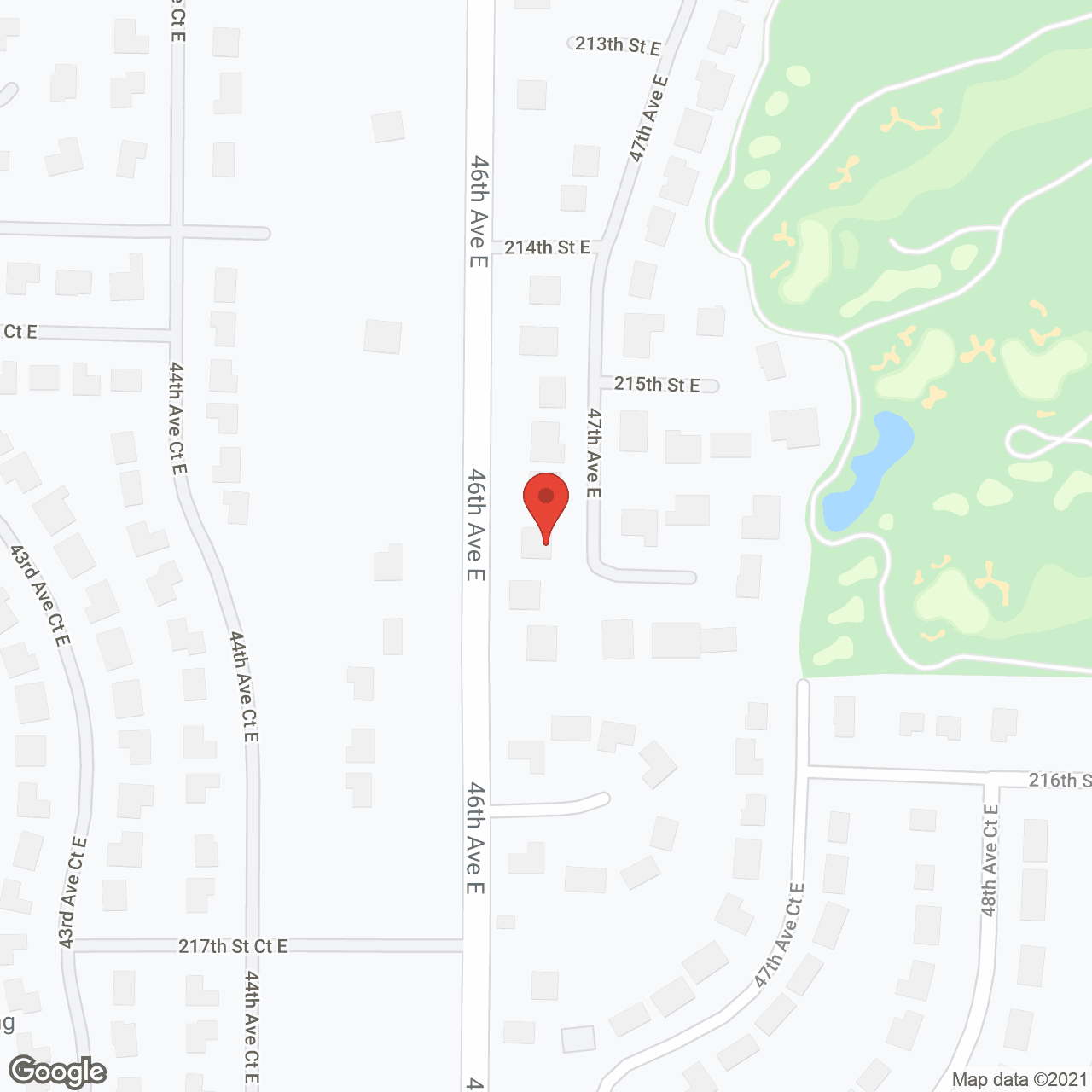 Map of the neighborhood around Country Living AFH