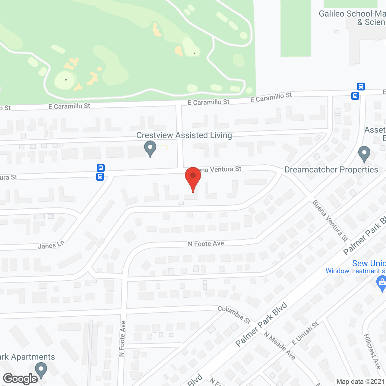 Map of the neighborhood around Maple Grove at Crestview