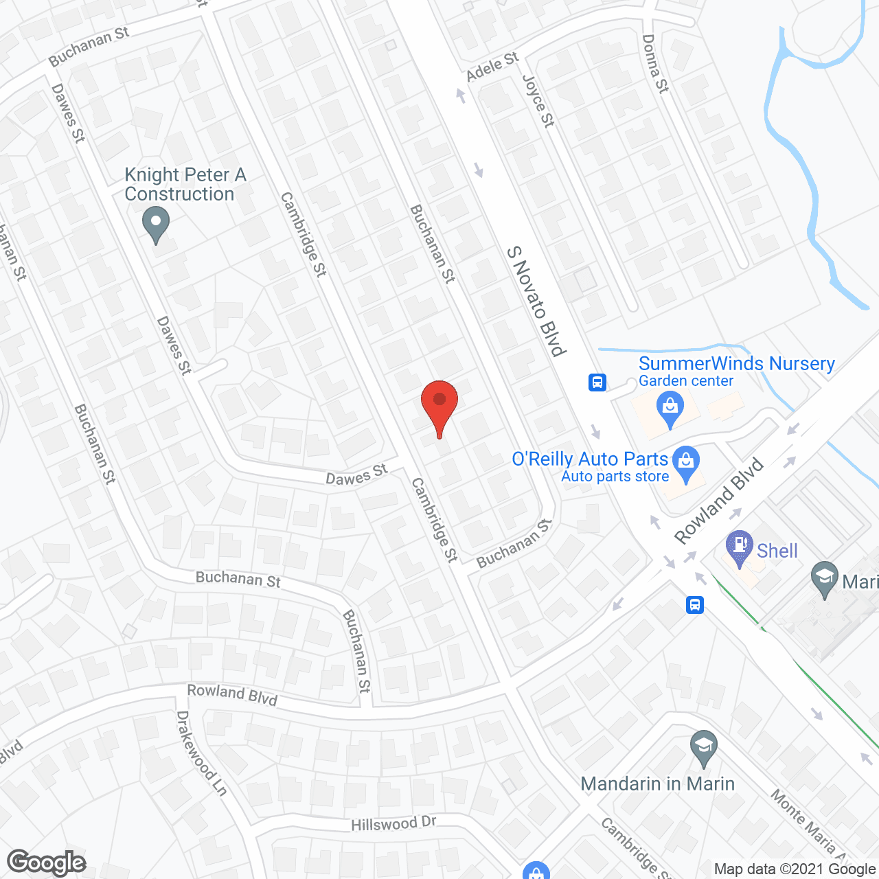 Map of the neighborhood around Sundance Villa