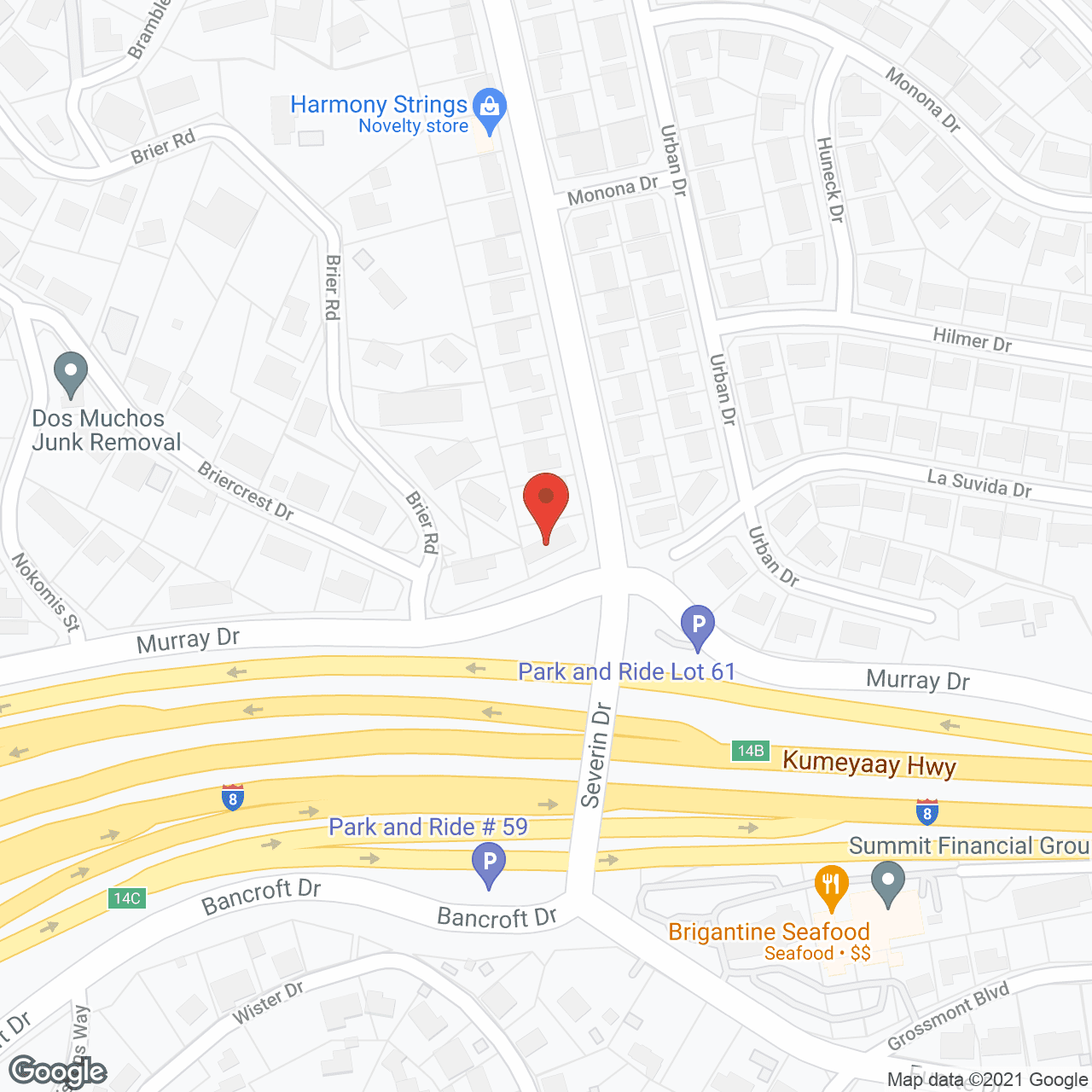 Map of the neighborhood around Reina's Residential Care #1