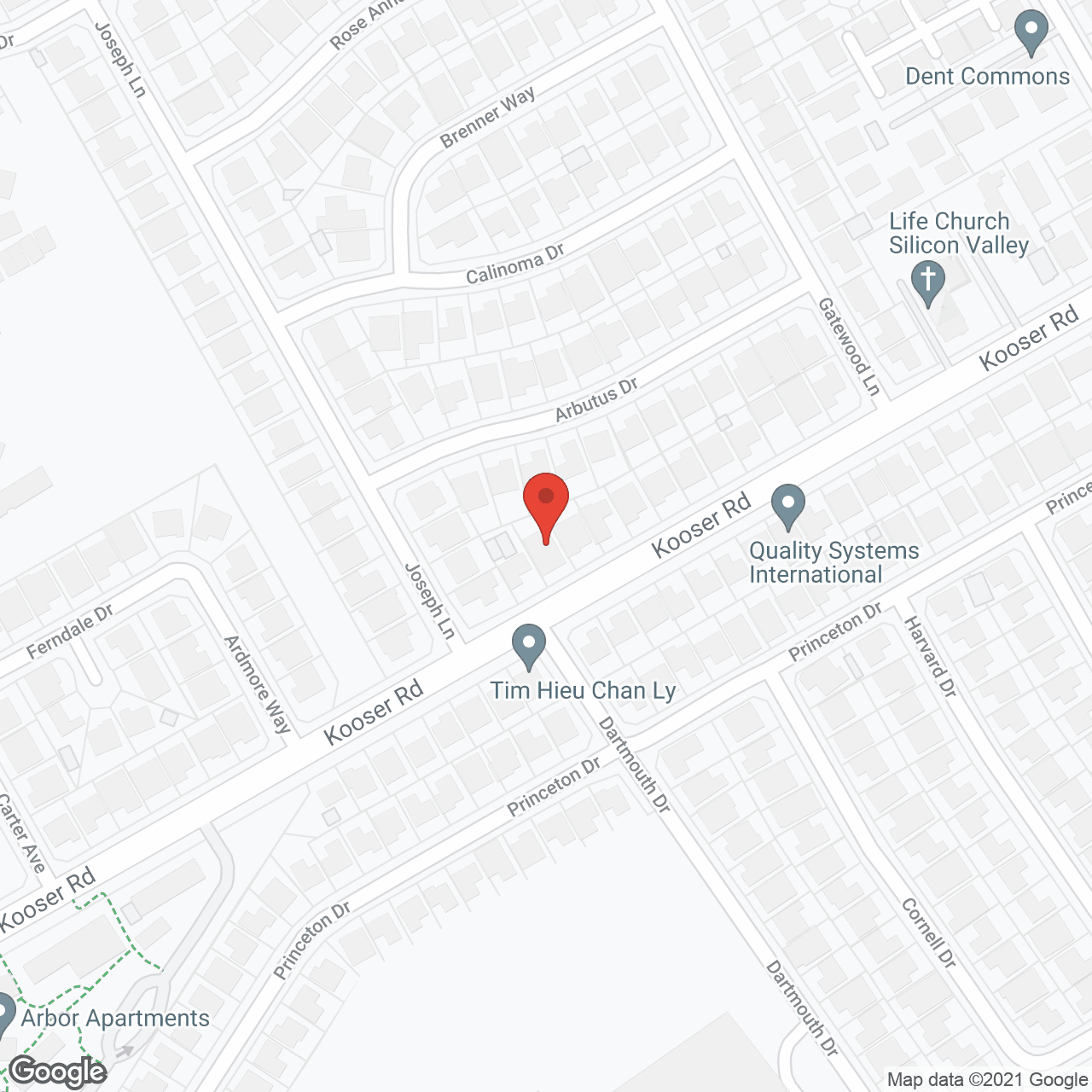 Map of the neighborhood around Connly Care Home