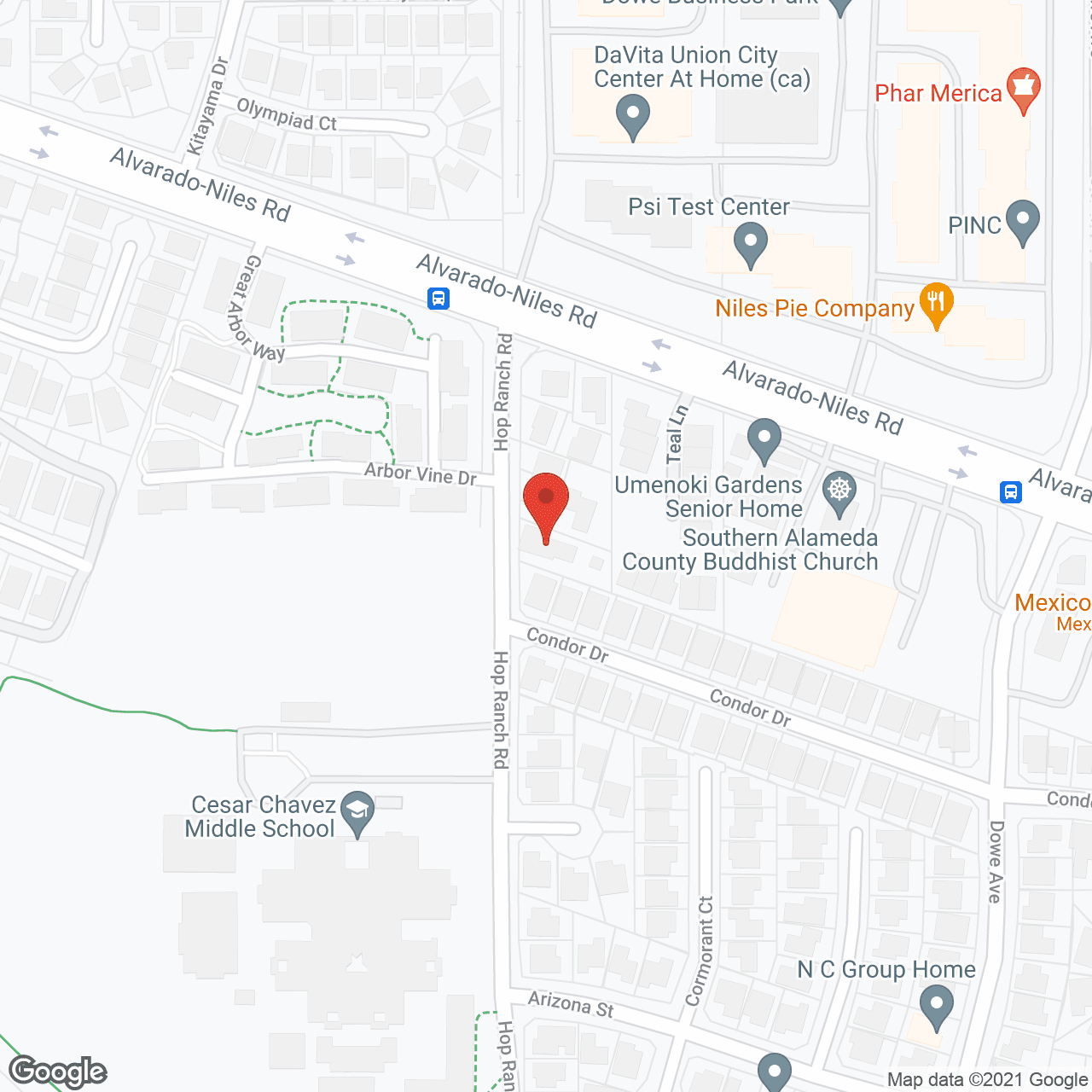 Map of the neighborhood around C and L Home for the Elderly