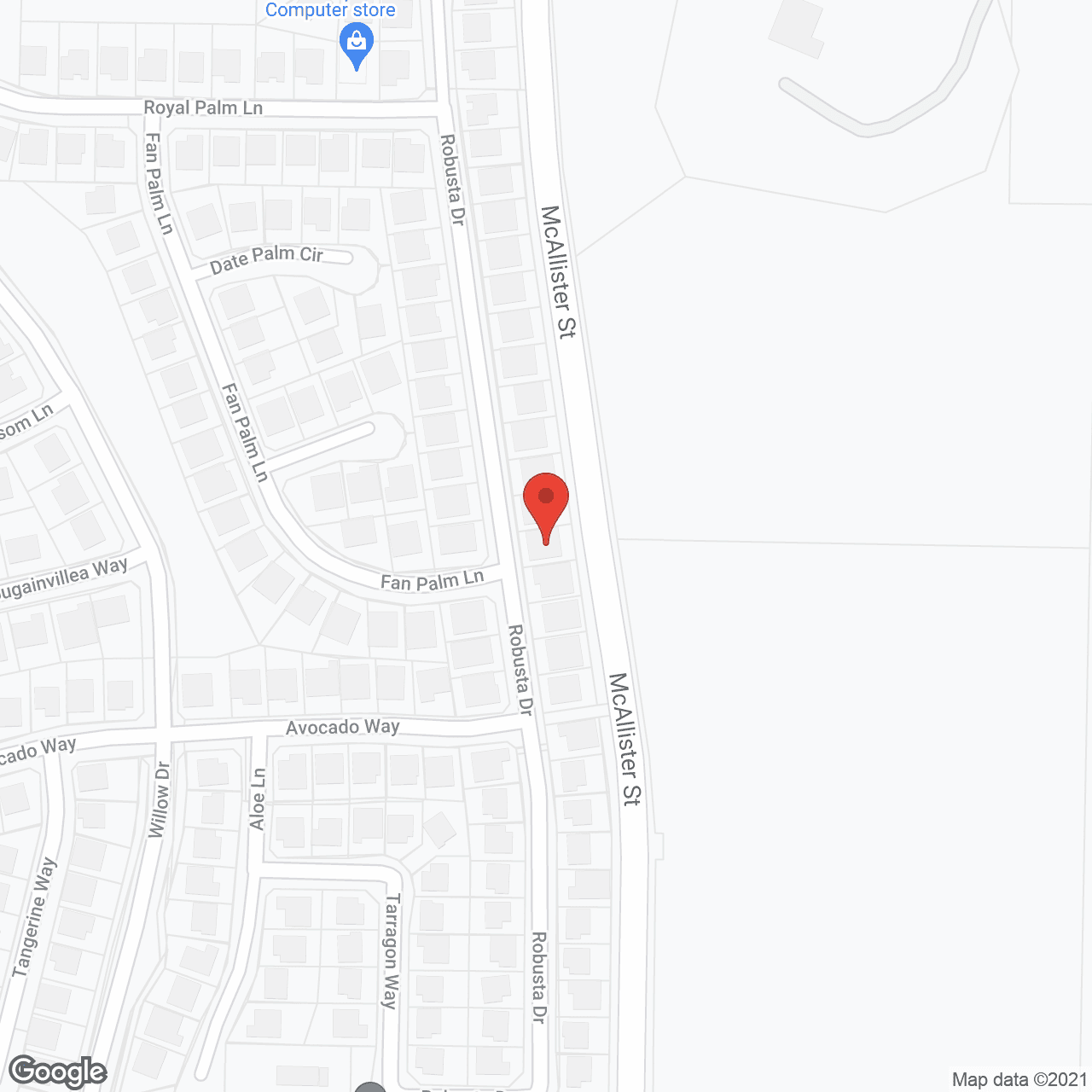 Map of the neighborhood around A and S Senior Quality Care