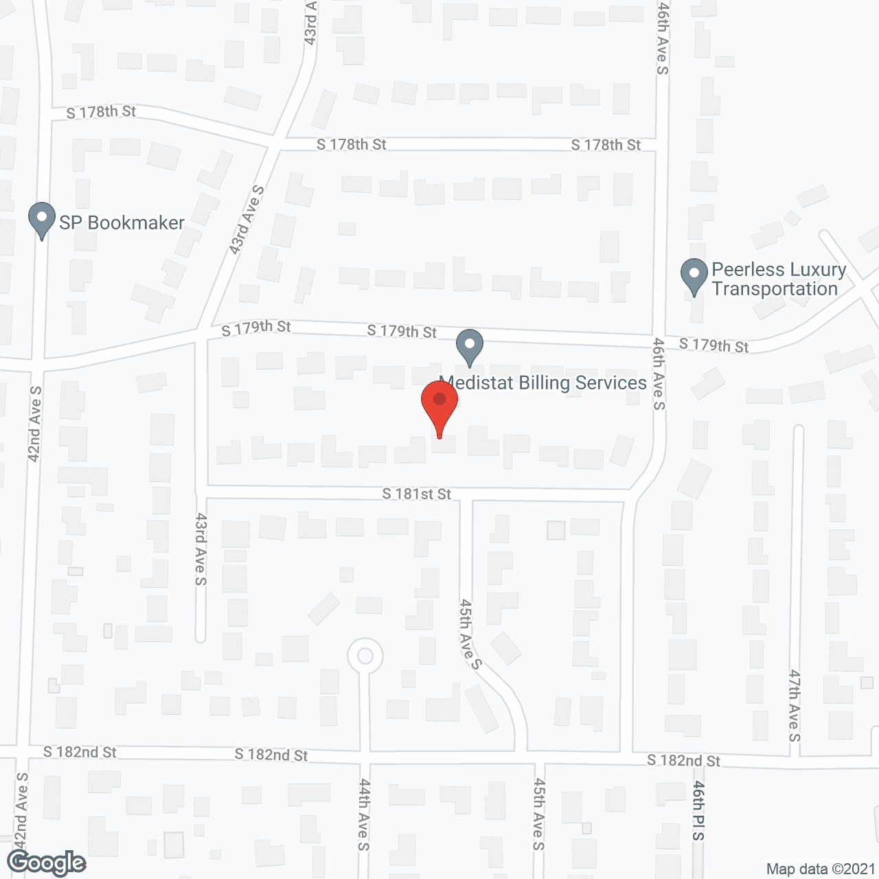 Map of the neighborhood around Angel Care