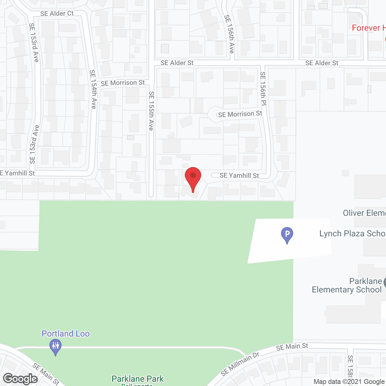 Map of the neighborhood around Yamhill Senior Care Home