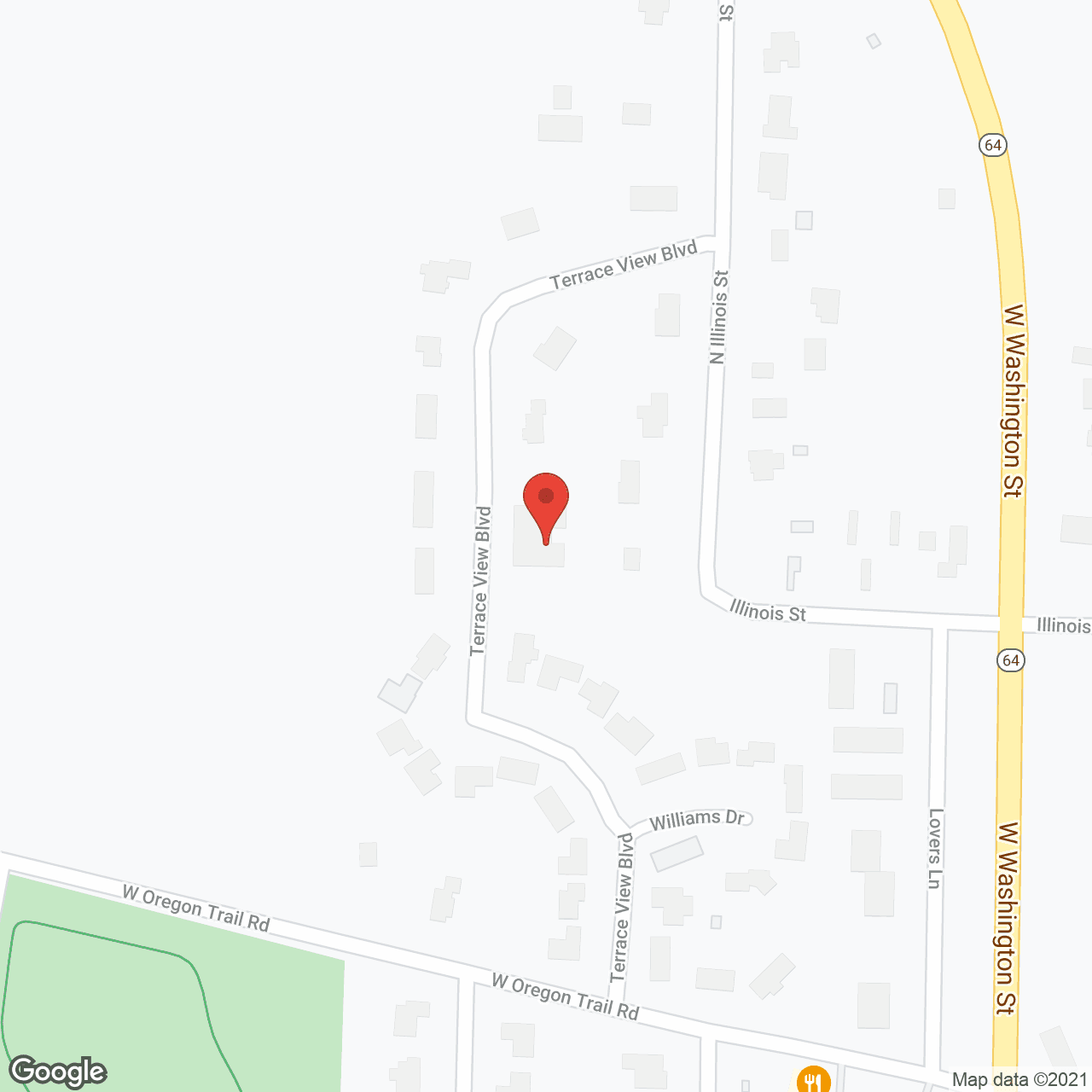 Map of the neighborhood around Shepherd of Oregon